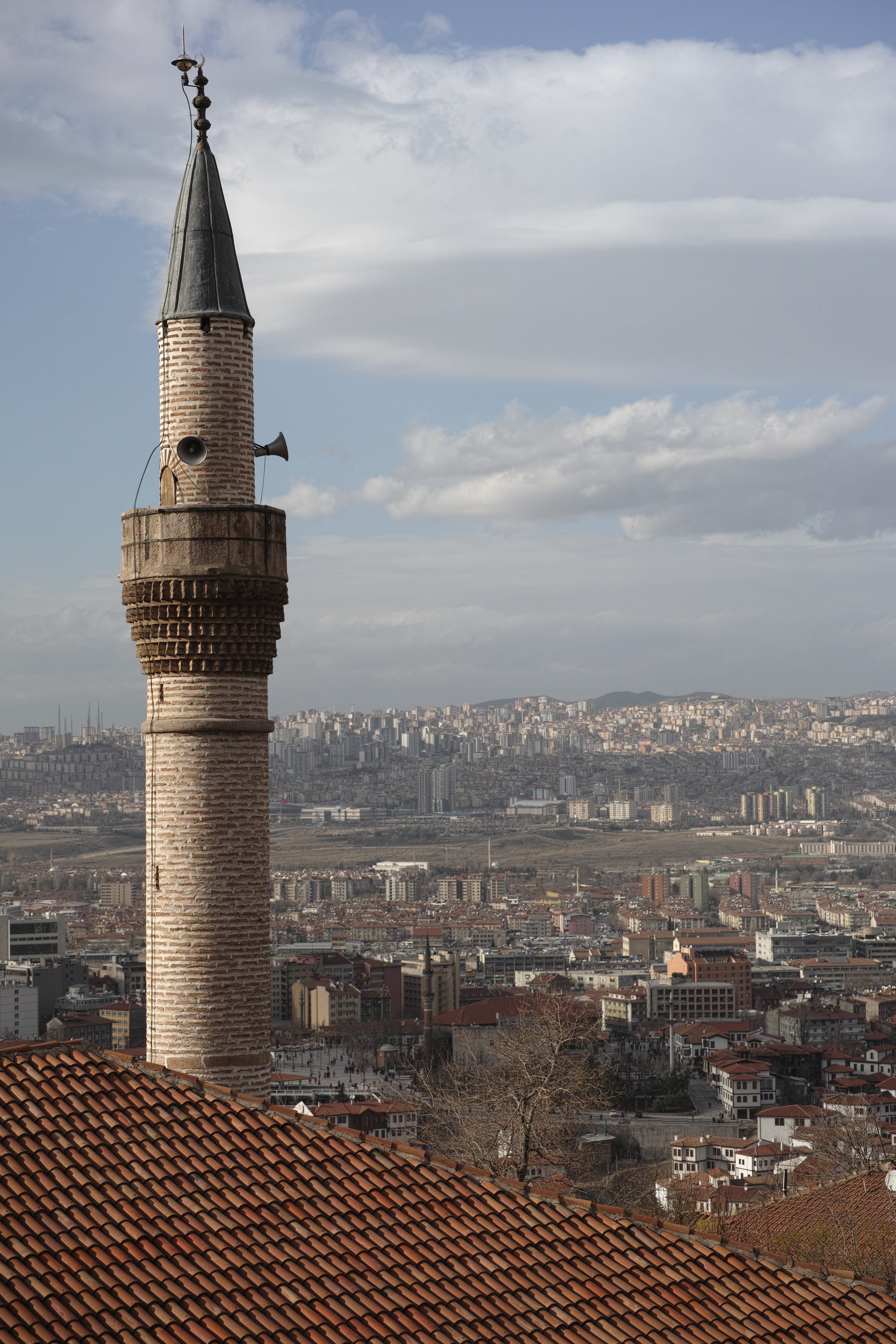 mosques, landscape, roof, cloud - sky, faith, day, tower, ankara, building exterior, turkey, beautiful, built structure, cityscape, travel, no people, 4K, Phone HD Wallpaper