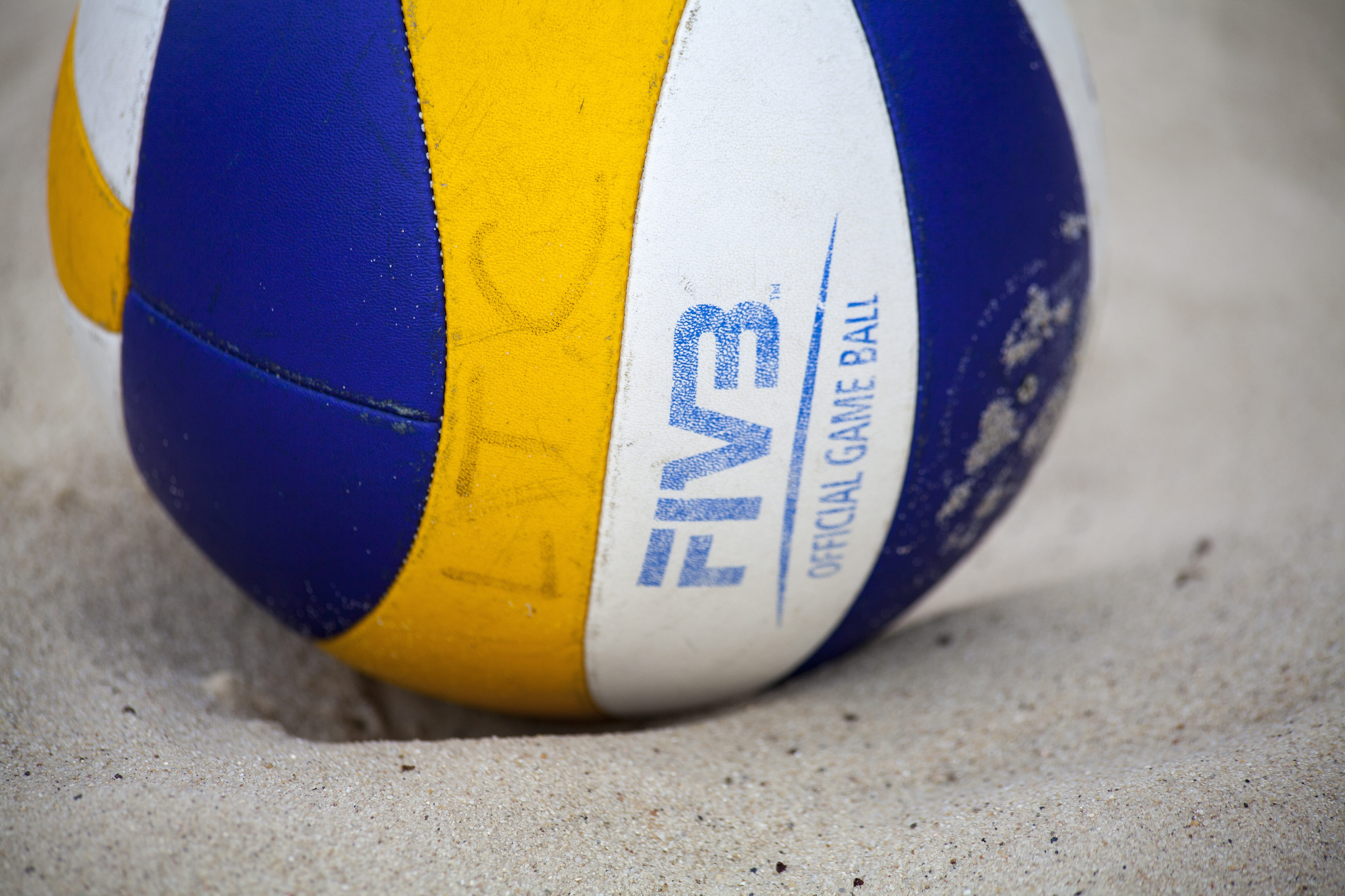 western script, sand, focus on foreground, sphere, play, sport, close-up, no people, circle, volleyball, safety, selective focus, land, competition, day, HD Wallpaper