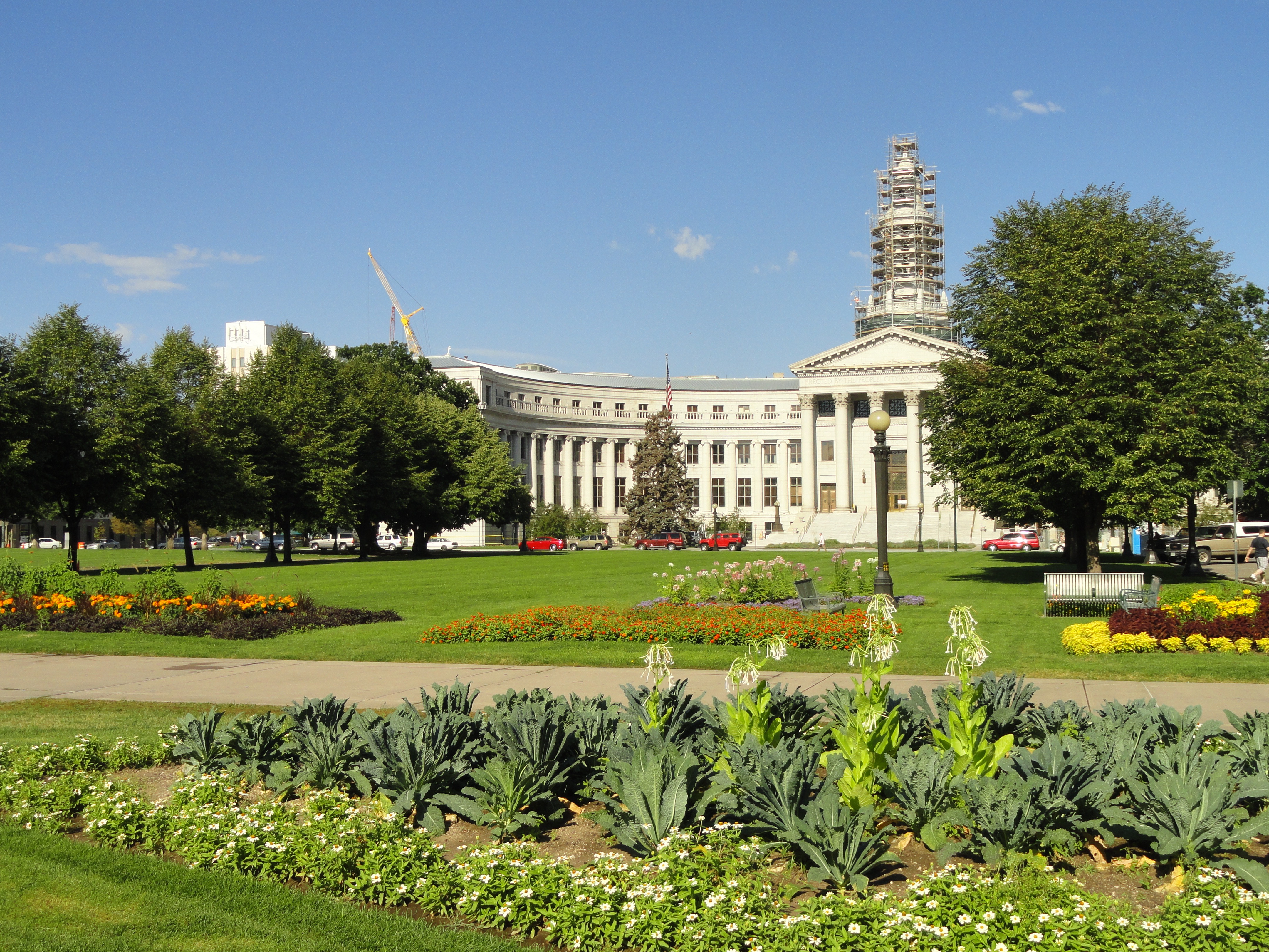 the past, plant, architecture, vehicles, built structure, incidental people, travel destinations, construction, flowering plant, denver, outside, city building, HD Wallpaper