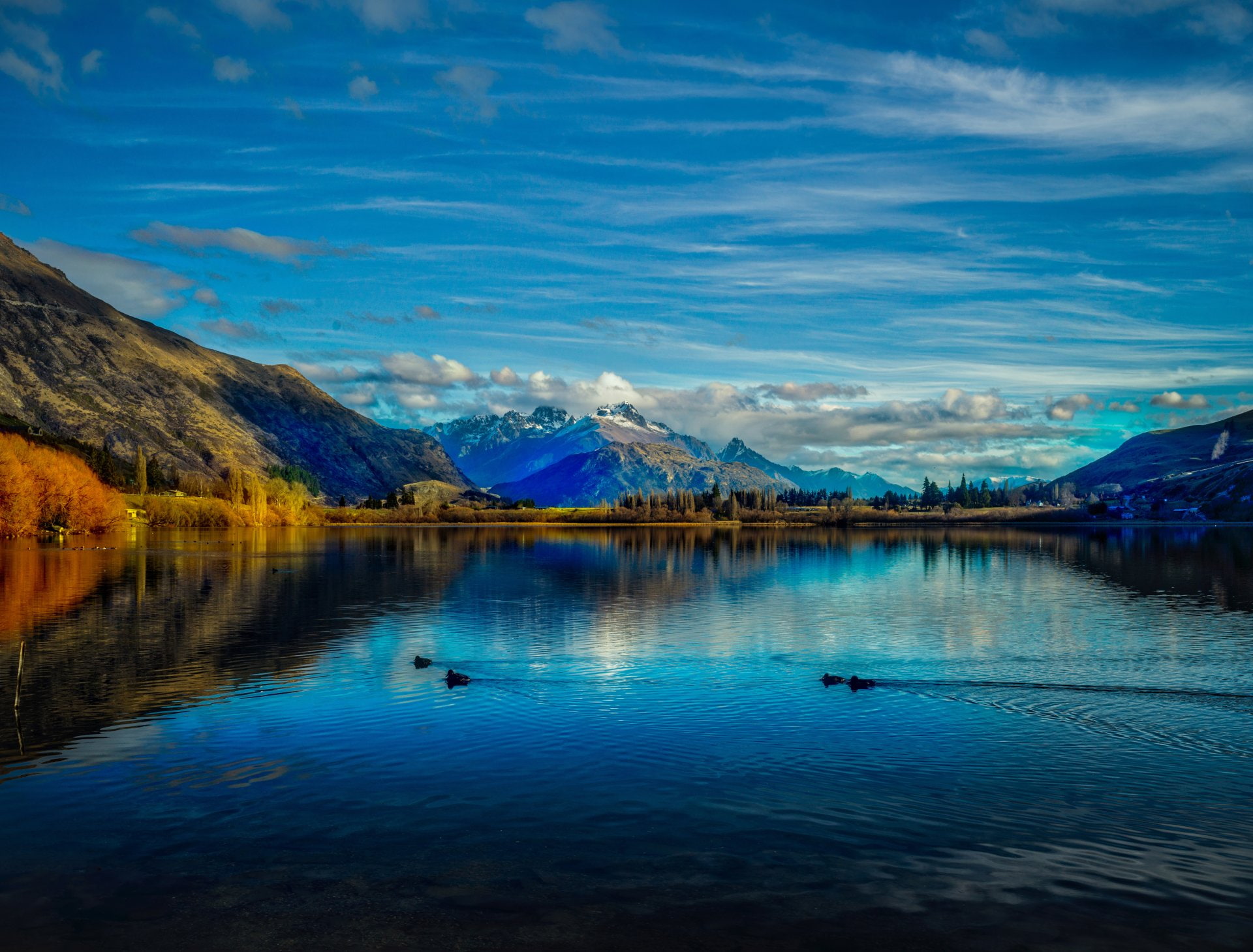 Lake, Lake Hayes, Landscape, Lakes, Fall, 1080P, Mountain, New Zealand, HD Wallpaper