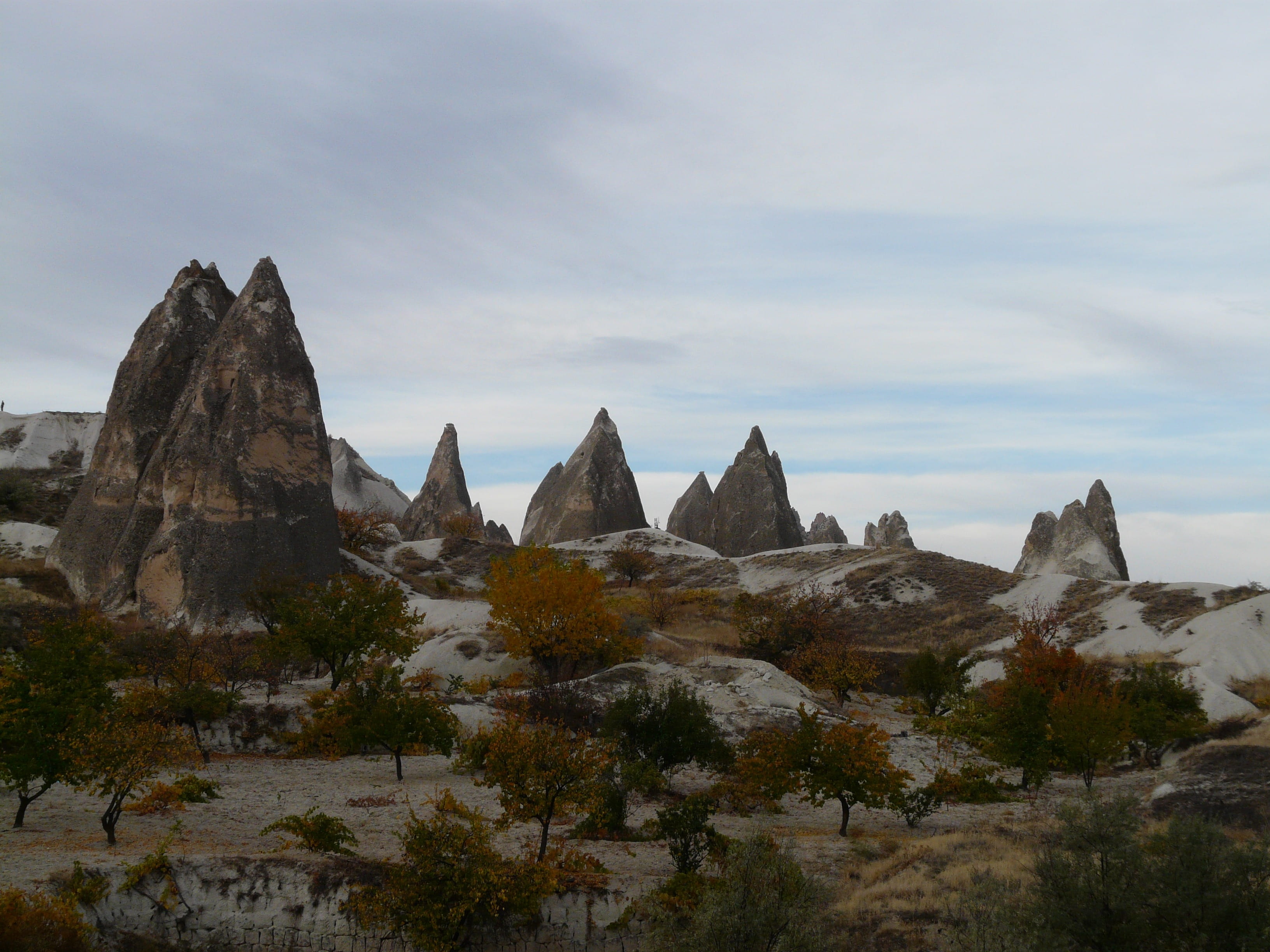 solid, fairy towers, rock formations, beauty in nature, nevşehir, tranquility, mountain, unesco world heritage, landscape, no people, Fairy, cloud - sky, HD Wallpaper