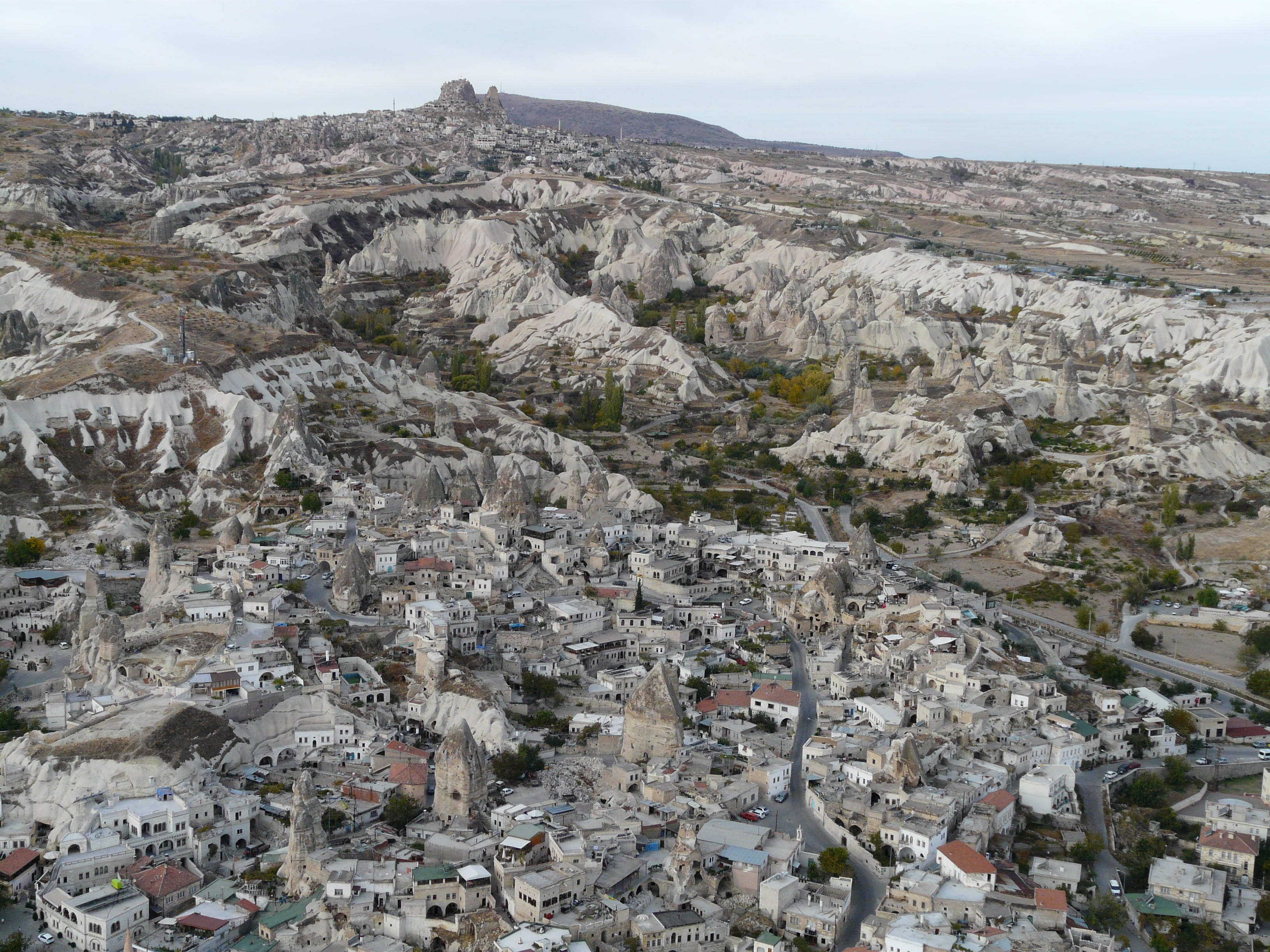 scenics - nature, built structure, outdoors, rock formation, nature, Turkey, tufa, world heritage site, environment, Göreme, castle, sky, beauty in nature, HD Wallpaper