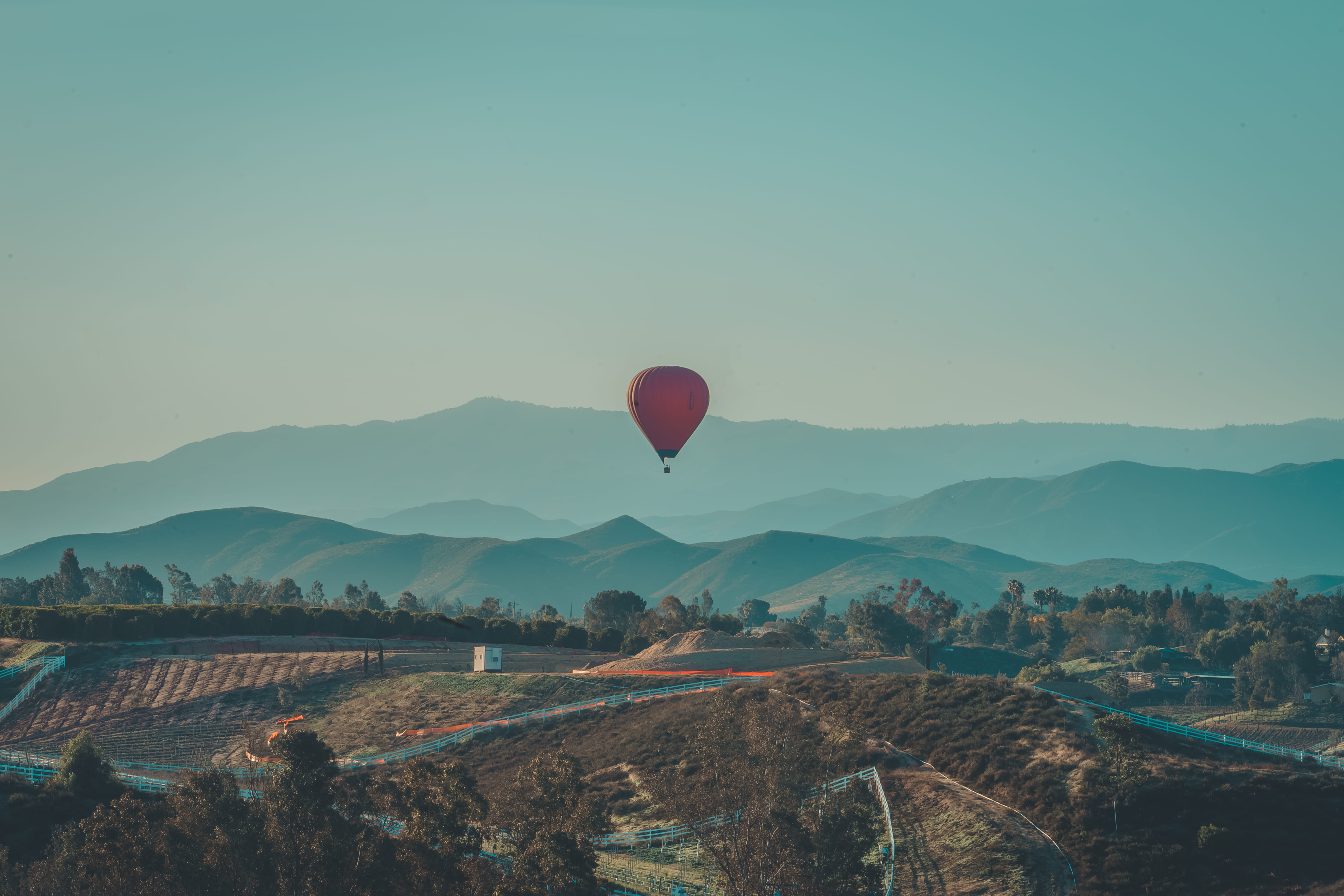 baloon, air vehicle, no people, mid-air, hot air balloon, non-urban scene, south coast winery resort and spa, united states, ballooning festival, morning, HD Wallpaper