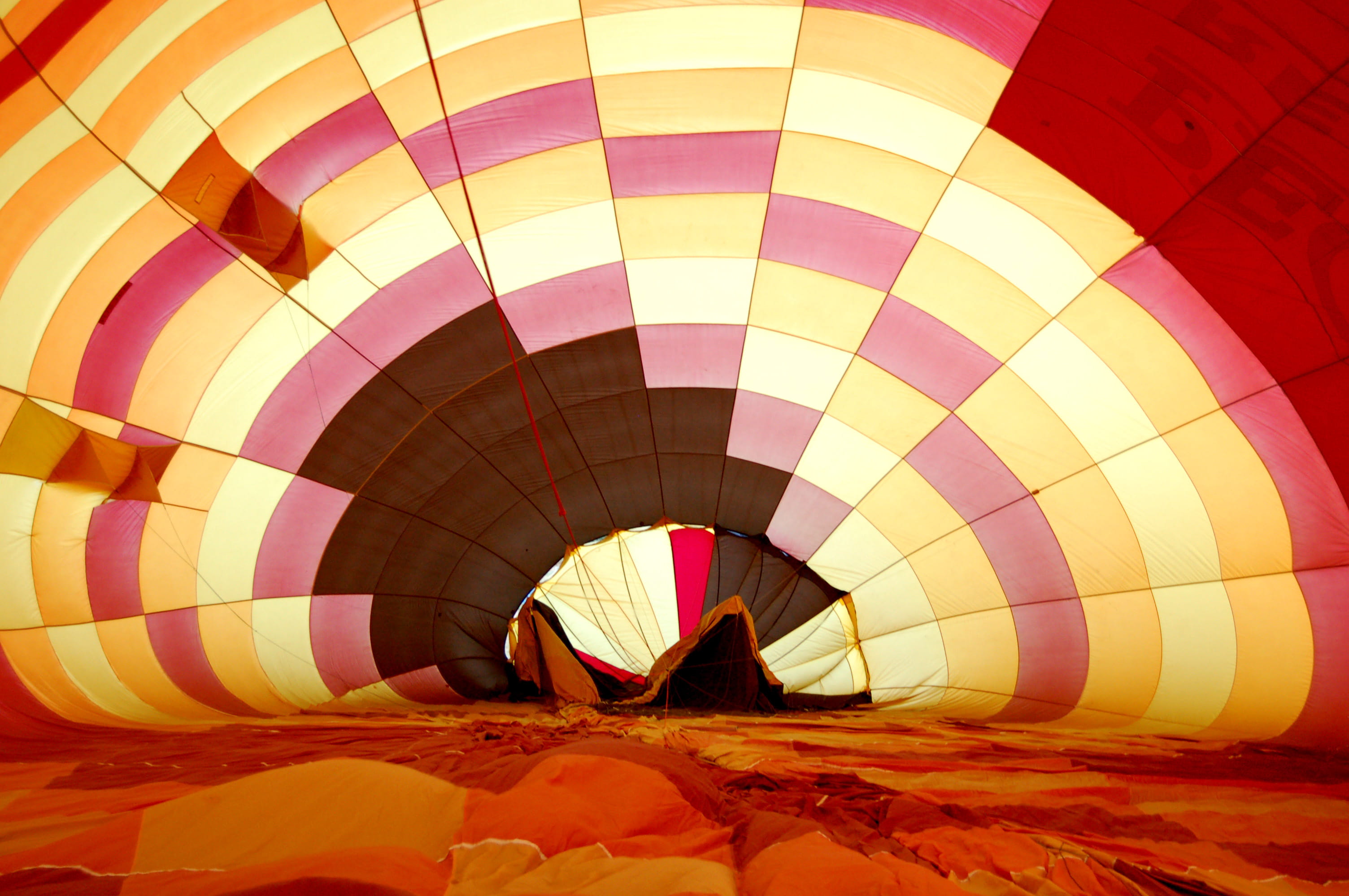 recreational pursuit, lifestyles, united states, hot air baloon, transportation, leisure activity, one person, yellow, nature, unrecognizable person, pattern, HD Wallpaper