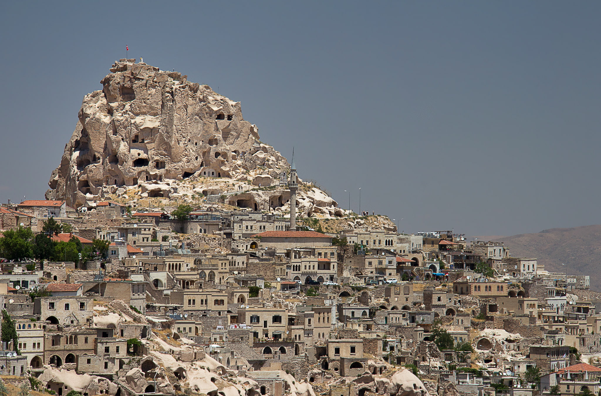 Cappadocia, home, Uchisar, 1080P, Turkey, rock, mountain, HD Wallpaper