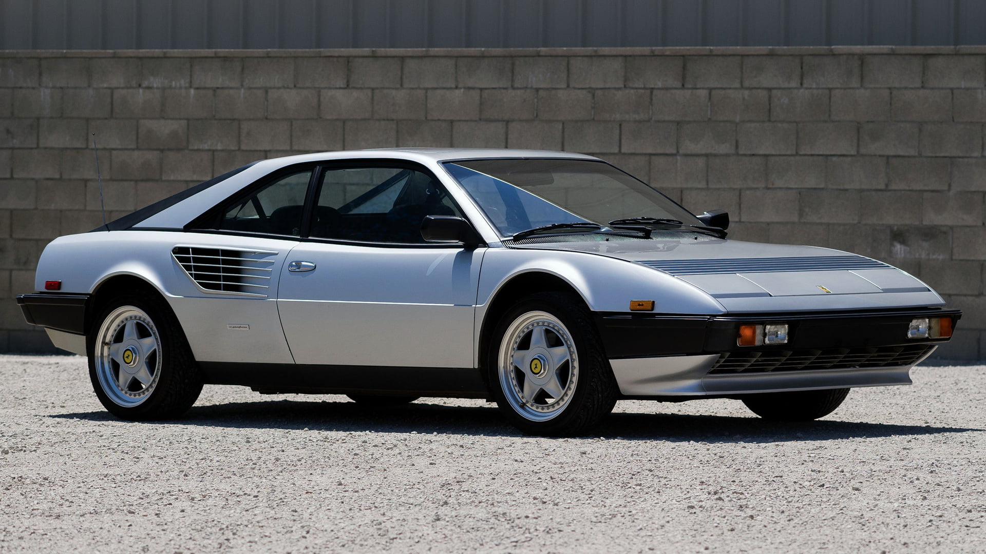 Ferrari Mondial Quattrovalvole, 1080P, Sport Car, Ferrari, Car, Coupé, Old Car, Grand Tourer, Silver Car, HD Wallpaper