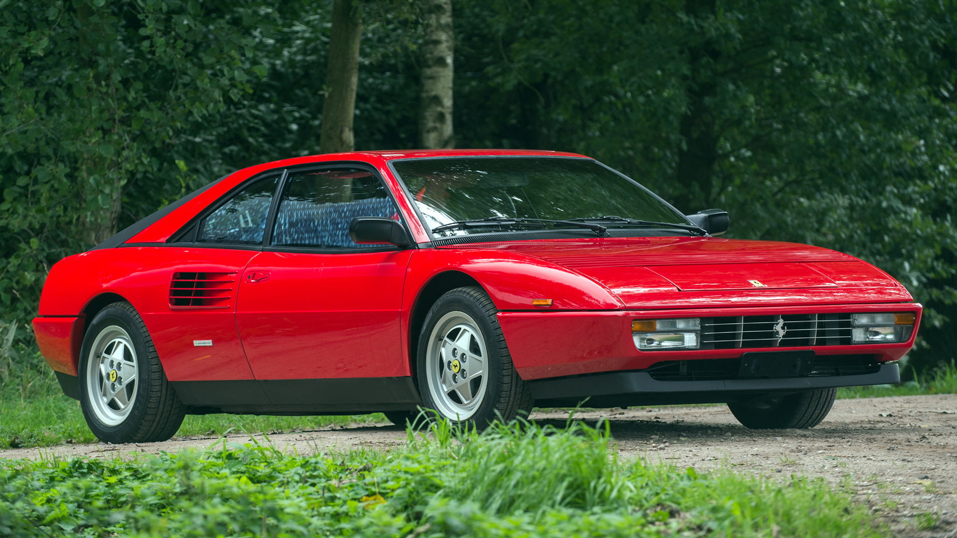 Old Car, Red Car, Car, 1080P, Ferrari Mondial T, Ferrari, Grand Tourer, Sport Car, Coupé, HD Wallpaper