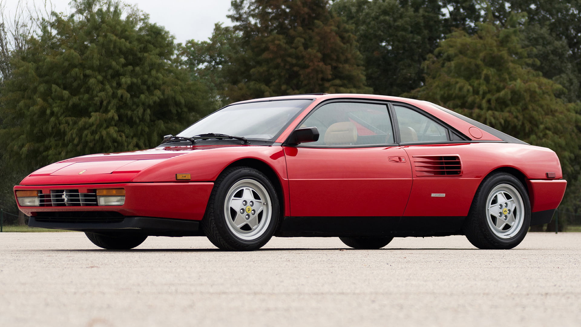 1080P, Coupé, Grand Tourer, Old Car, Ferrari Mondial T, Sport Car, Red Car, Ferrari, Car, HD Wallpaper