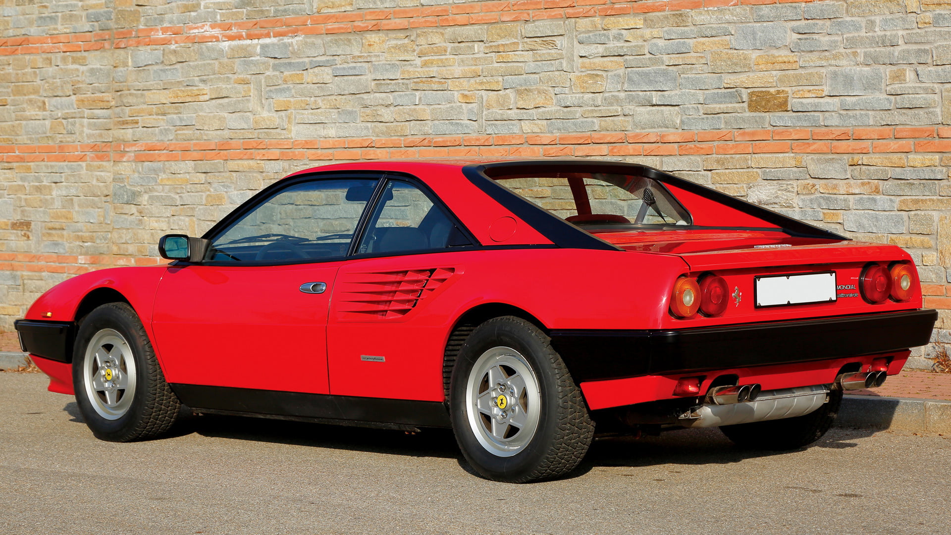 Grand Tourer, Car, Ferrari, Red Car, 1080P, Coupé, Sport Car, Old Car, Ferrari Mondial Quattrovalvole, HD Wallpaper