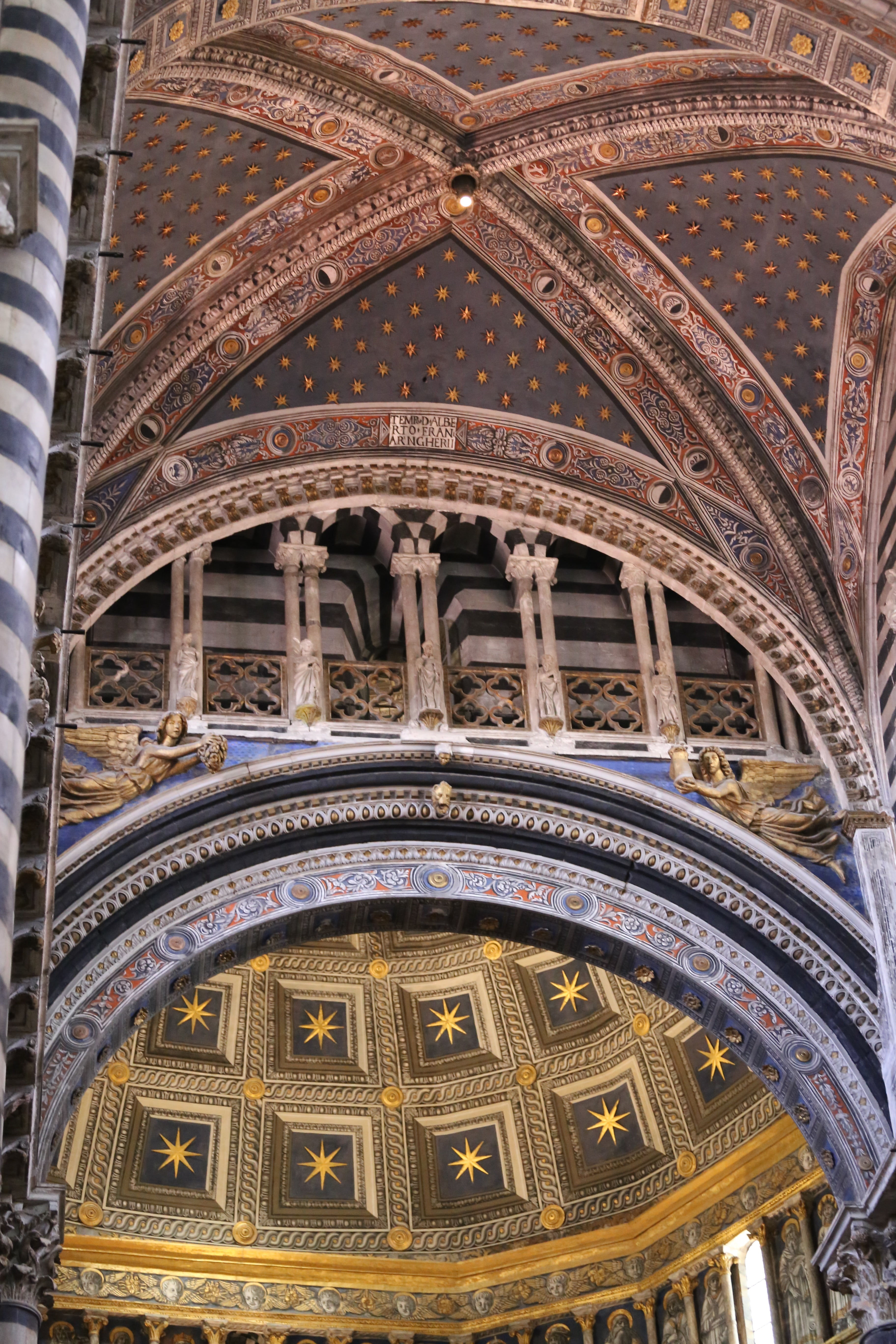 cupola, cathedral, directly below, spirituality, low angle view, tuscany, pisa, the past, dome, building, built structure, no people, religion, pattern, Phone HD Wallpaper