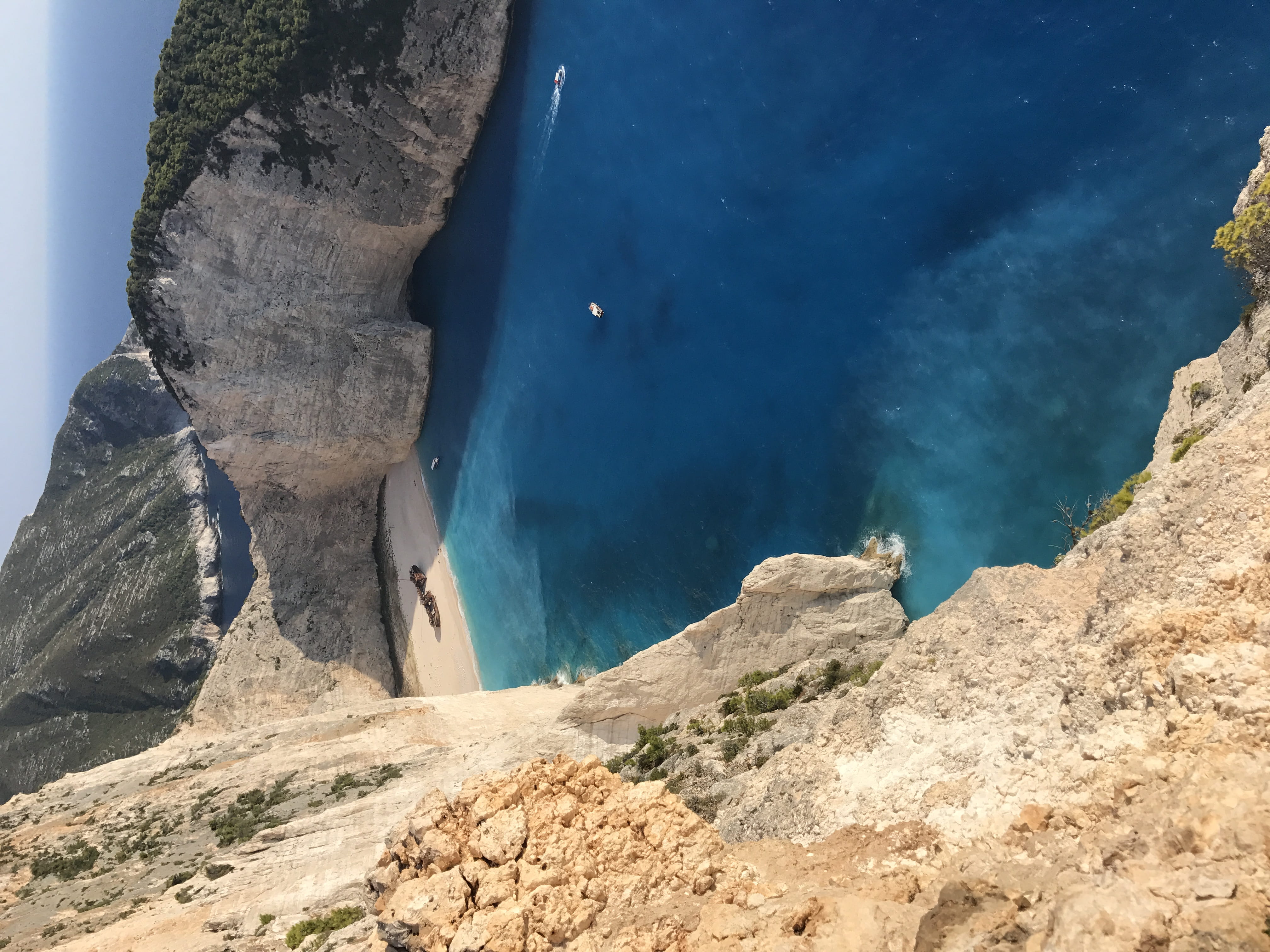 zakinthos, day, unnamed road, environment, outdoors, ocean, mountain, physical geography, nature, volcanic crater, beach, water, tumblr backgrounds, hd backgrounds, HD Wallpaper