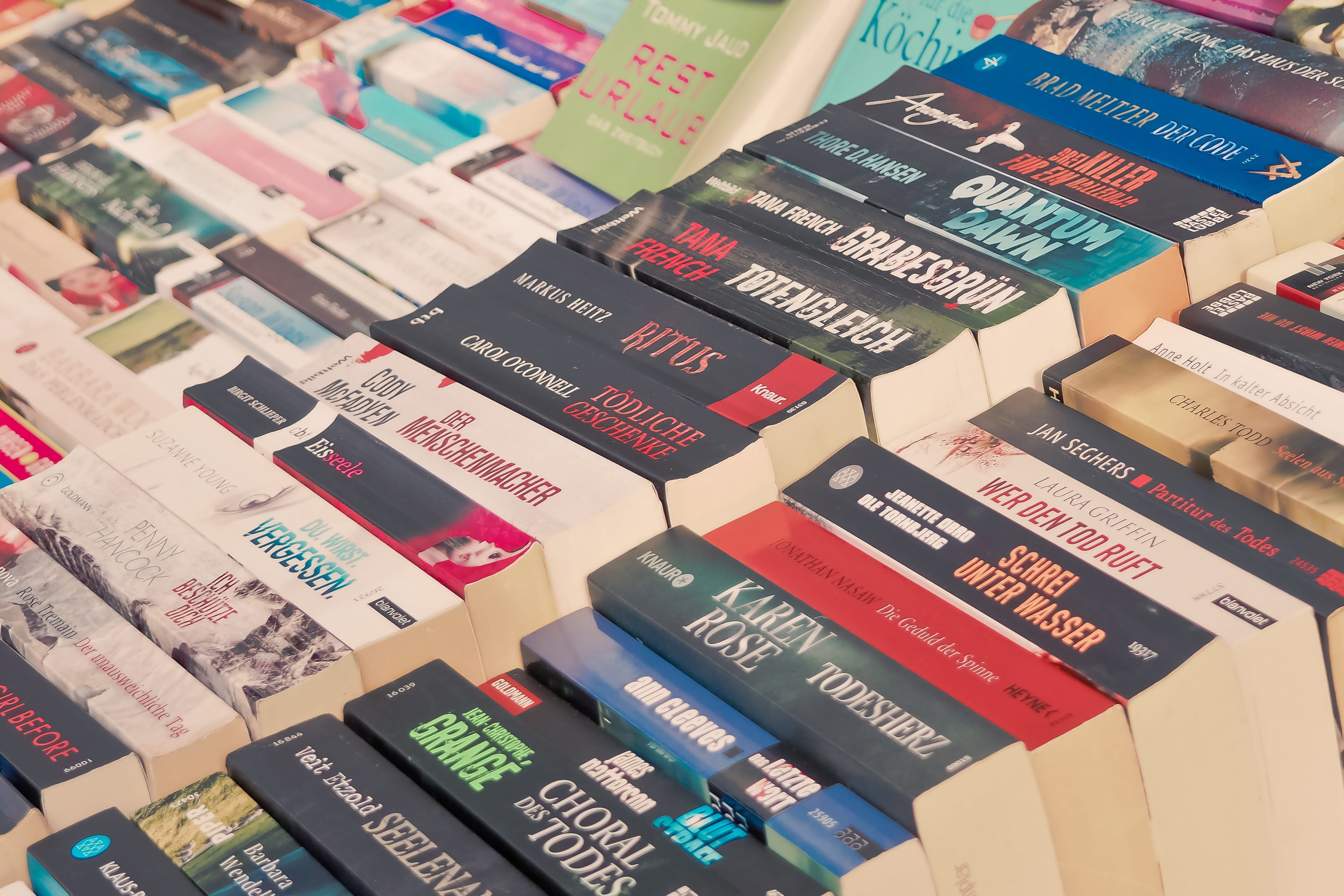 assorted, books, title, multi colored, pages, electrical equipment, literature, leisure activity, books for sale, novel, used, used books, business, second hand, HD Wallpaper