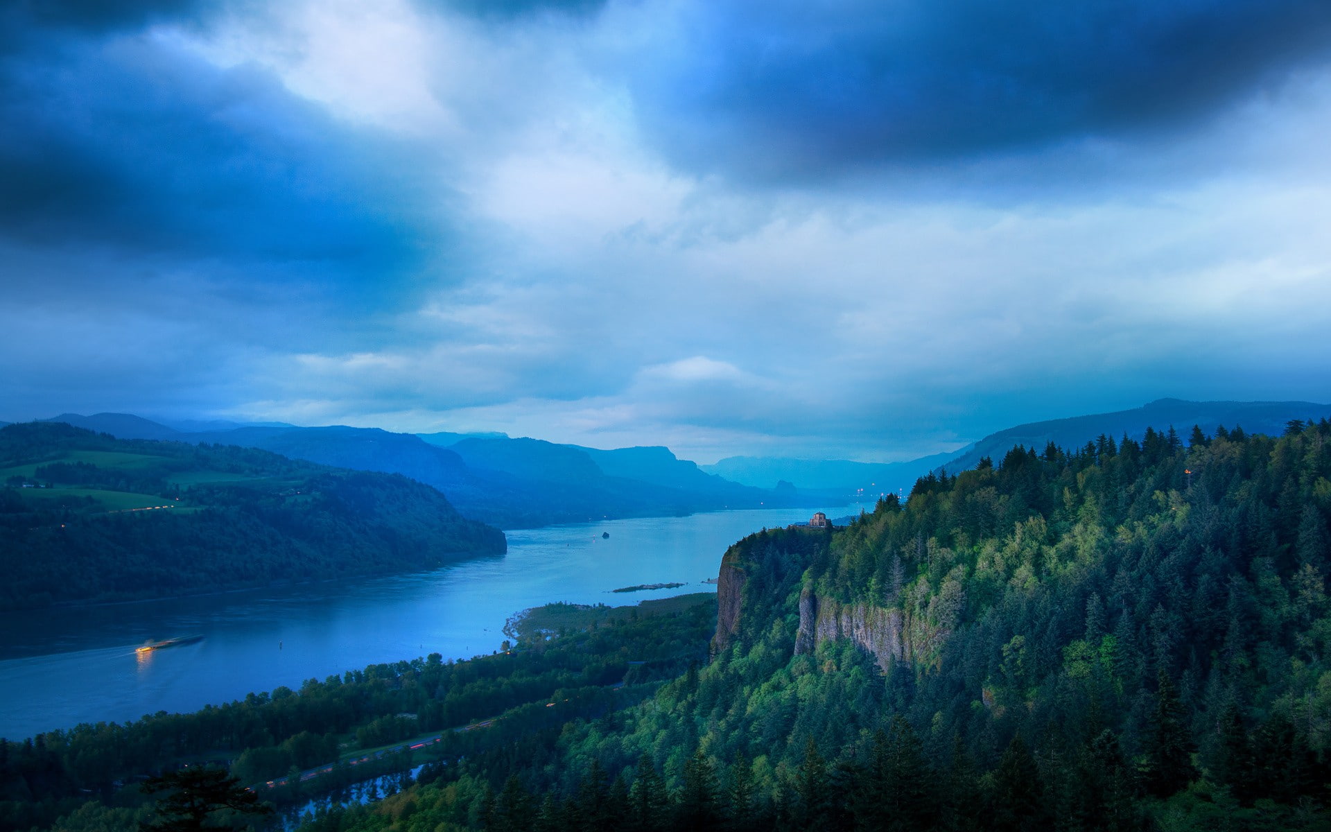 tranquil scene, day, river, sky, water, outdoors, cyan, beauty in nature, idyllic, blue, plant, trees, scenics - nature, cliff, bay, cloud - sky, photography, HD Wallpaper