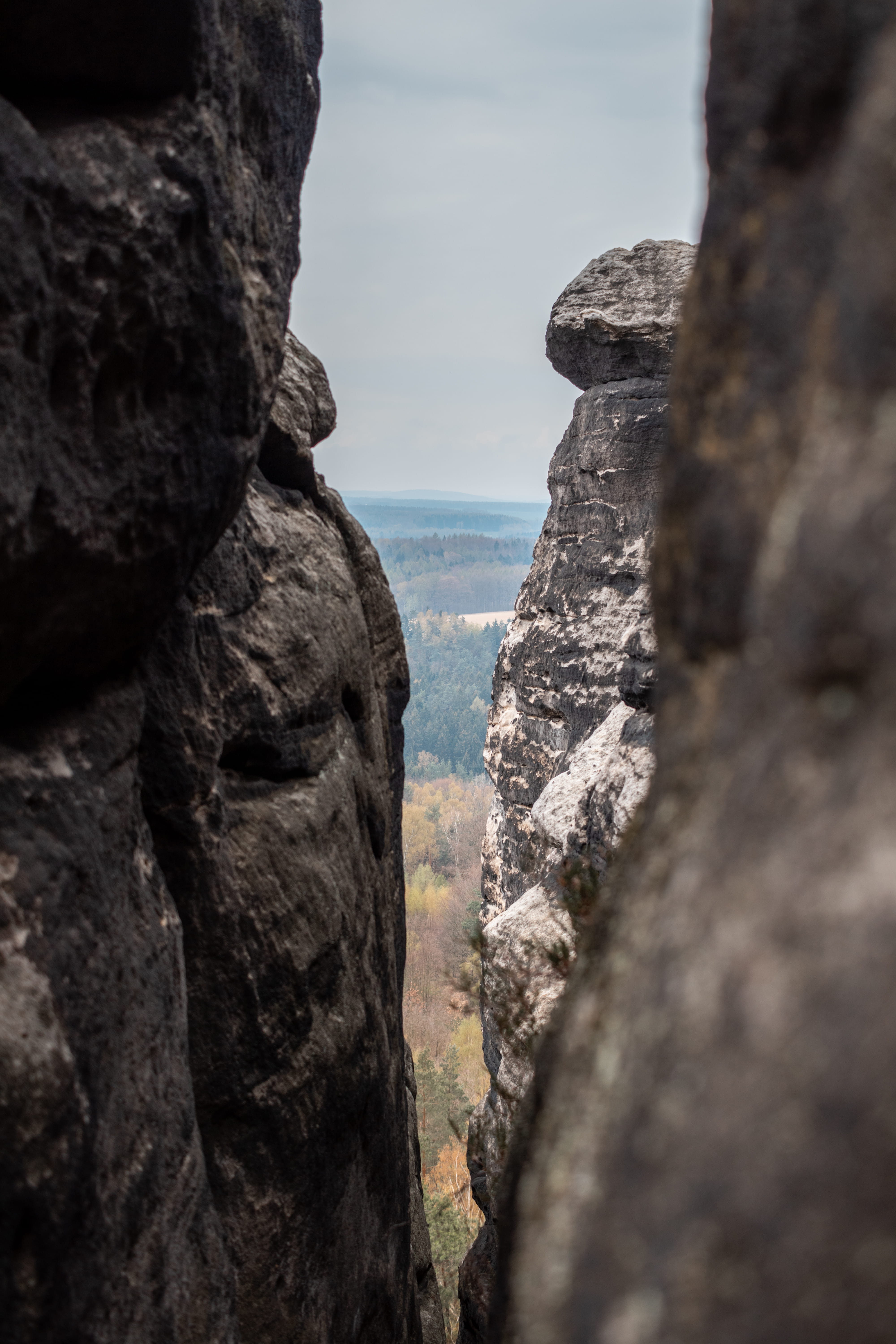 rough, 5K, tranquility, sea, outdoors, plateau, leisure activities, land, water, rock formation, cliff, bunker, rock - object, sächsischeschweiz, nature, Phone HD Wallpaper