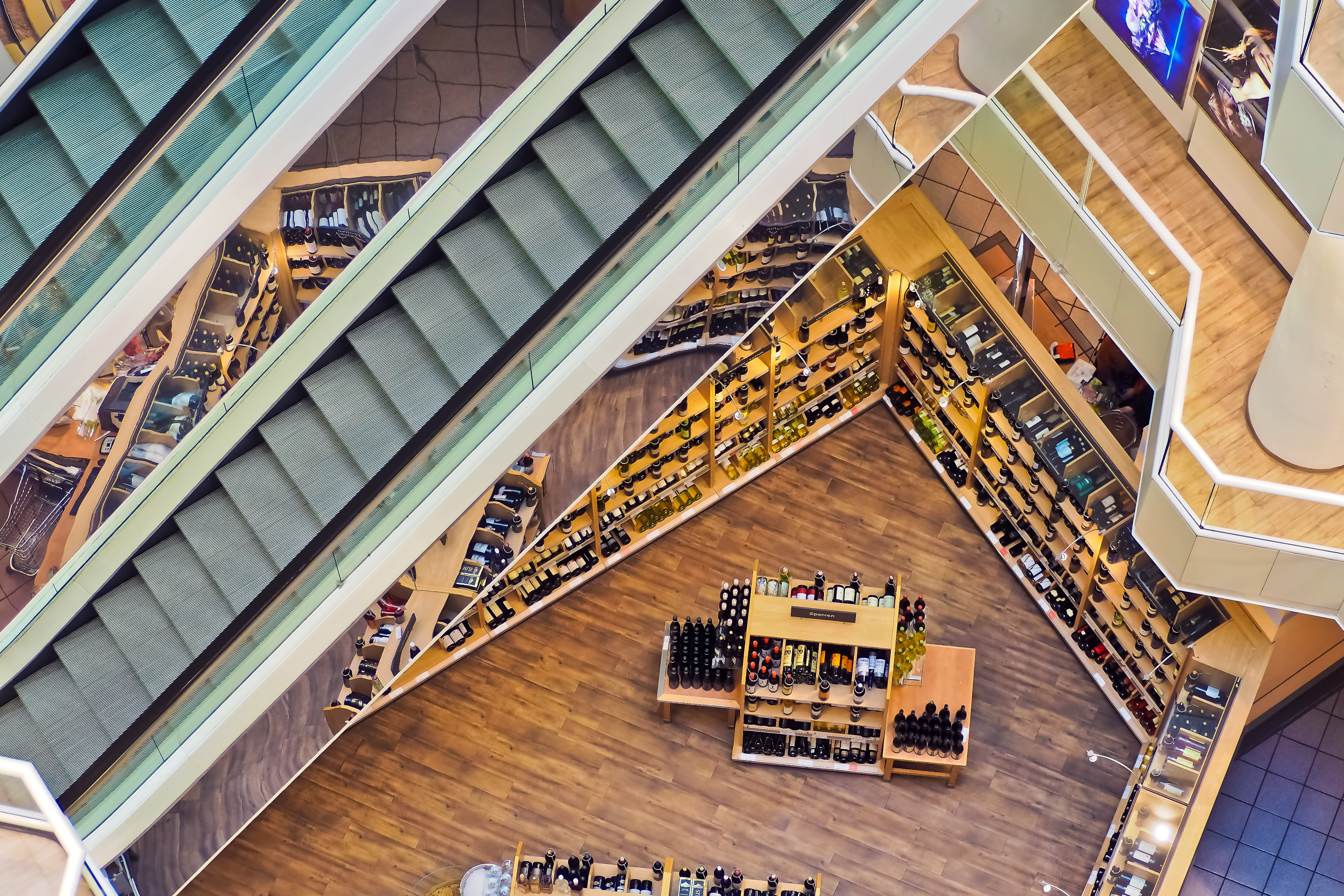 city, wood, shopping, stroll, building, high angle view, men, people, shopping centre, delicacies, architecture, modern, purchasing, consumption, company, HD Wallpaper