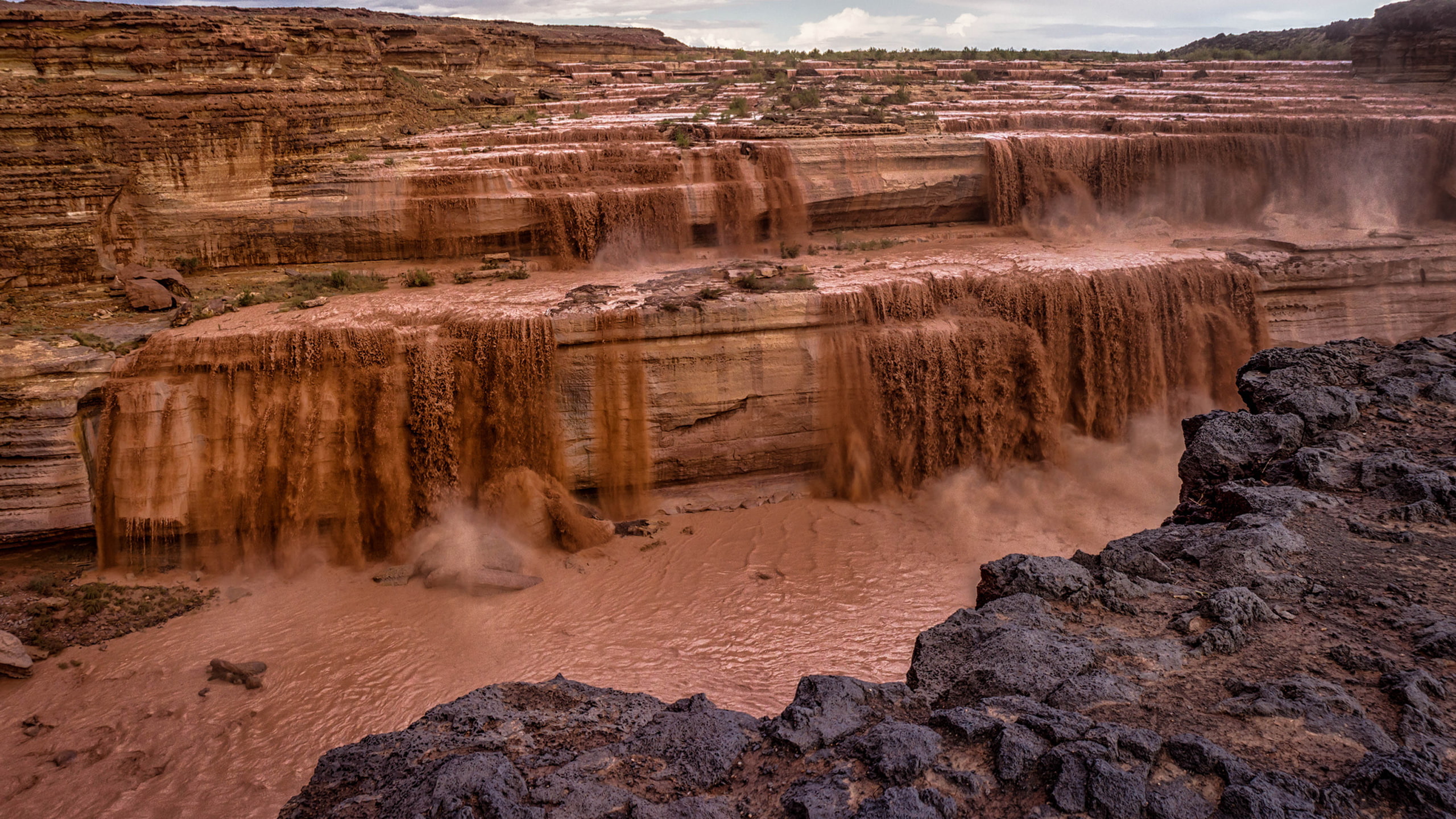 river, colorado, falls, usa, arizona, grand, little, 2K, chocolate, hd, HD Wallpaper