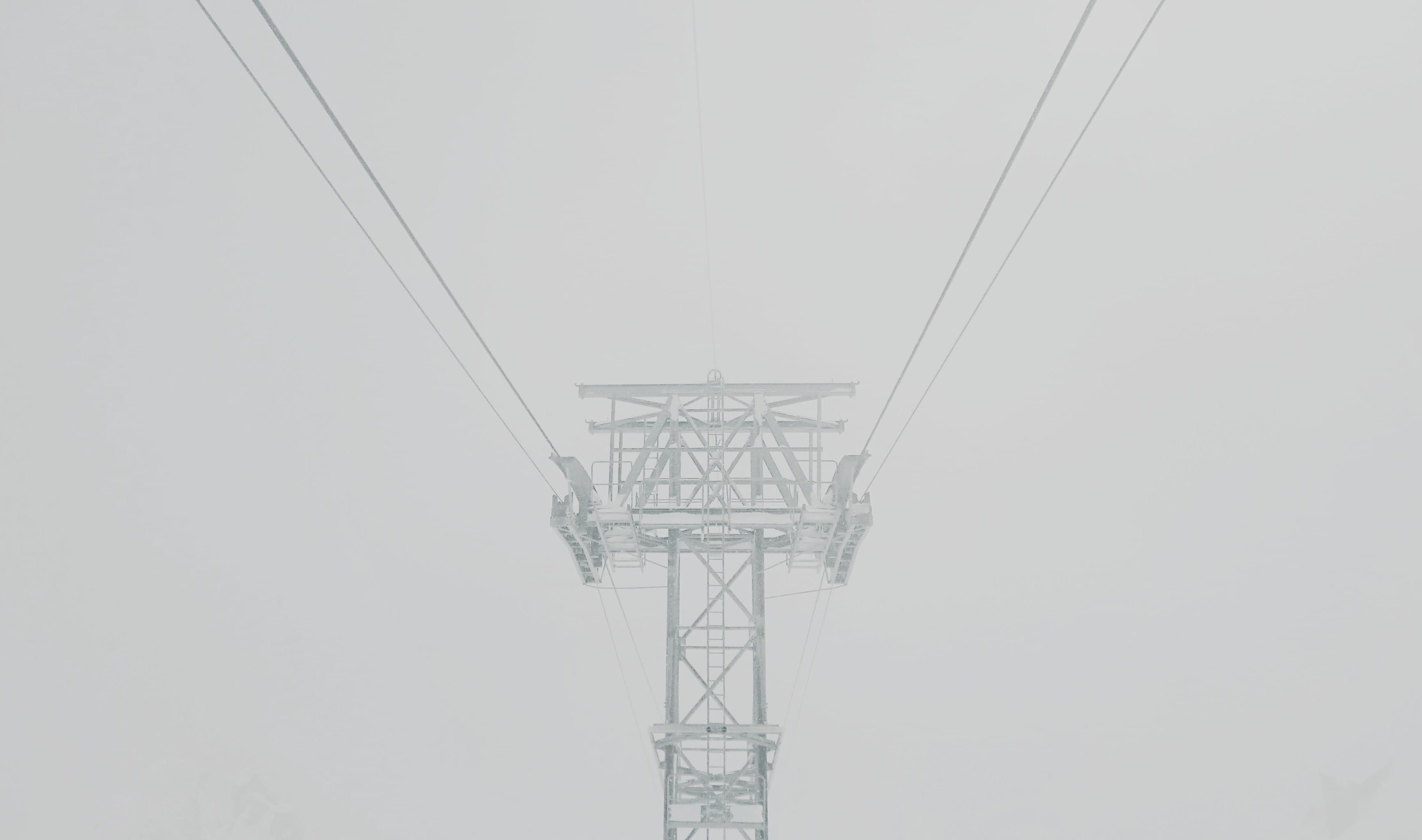 nebel, fuel and power generation, copy space, 2K, metal, alloy, mountains, sky, no people, tower, low angle view, electricity, alps, technology, outdoors, HD Wallpaper