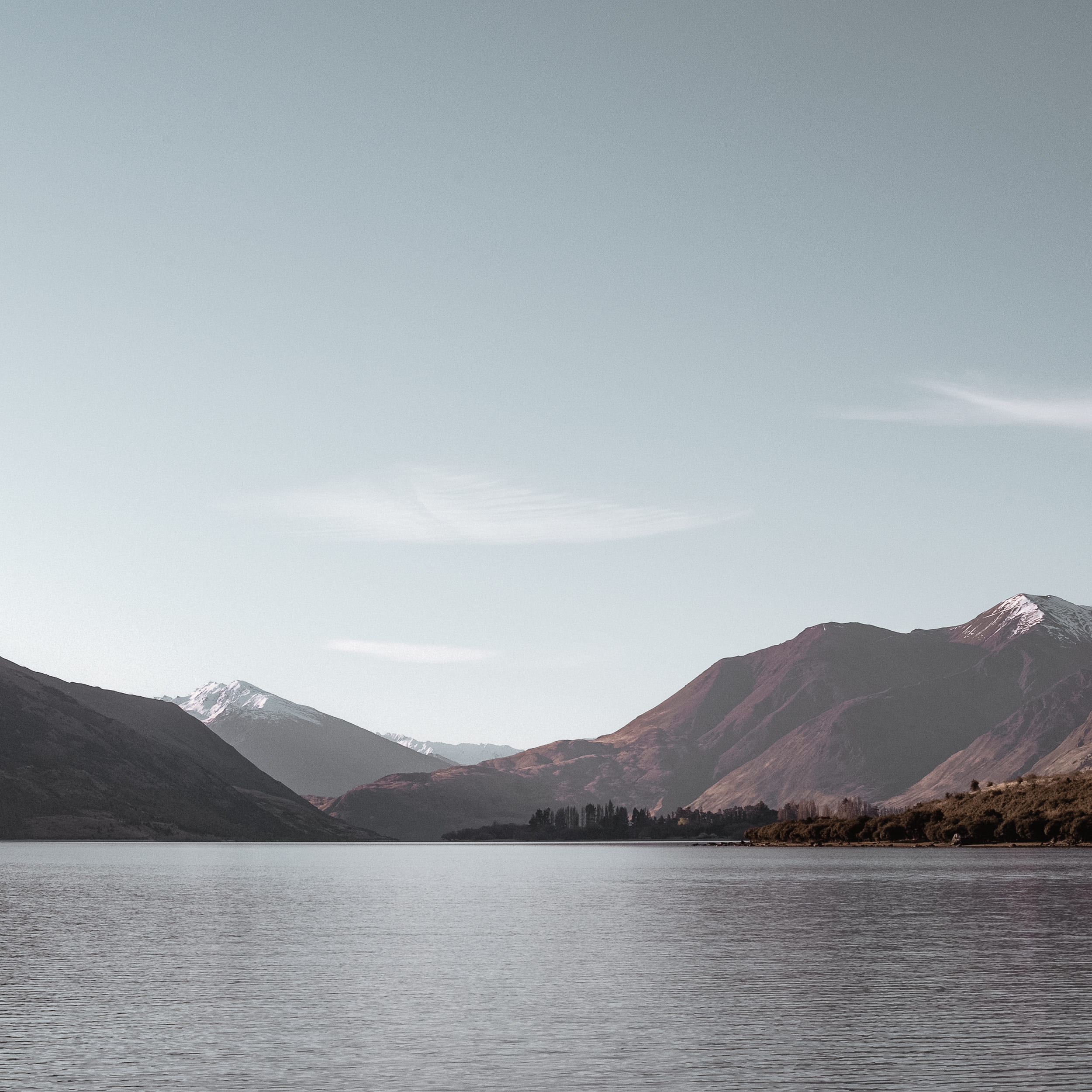 bay, spot, mountains, blue, mountain peak, near, sky, photo, water, angler, nature, beauty in nature, snow capped, photography, cloudy, waterfront, mountain, Phone HD Wallpaper