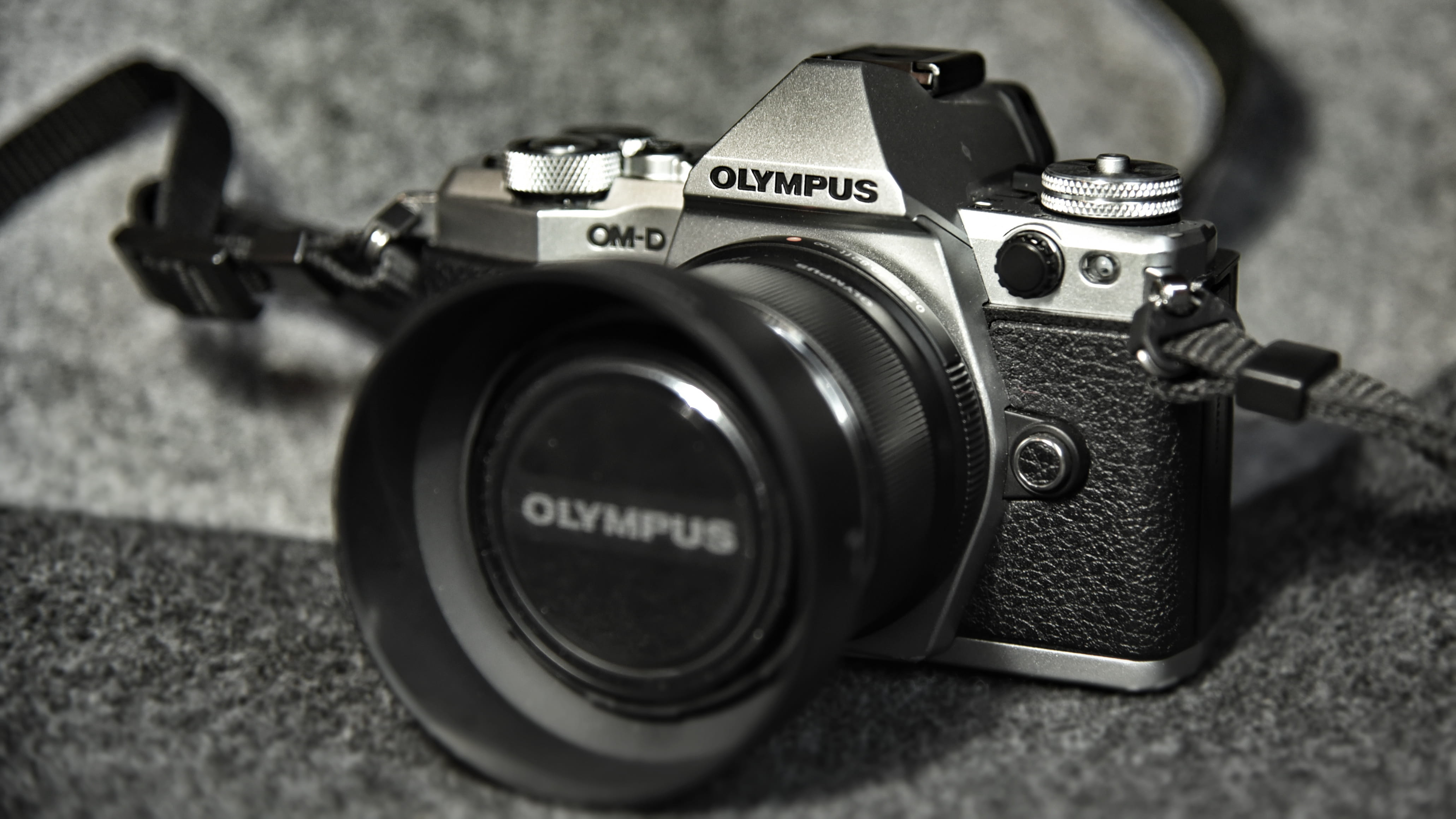 lens - optical instrument, photographing, olympus, silver, retro, arisachattasa, modern, technology, skin, camera - photographic equipment, camera, home video camera, HD Wallpaper