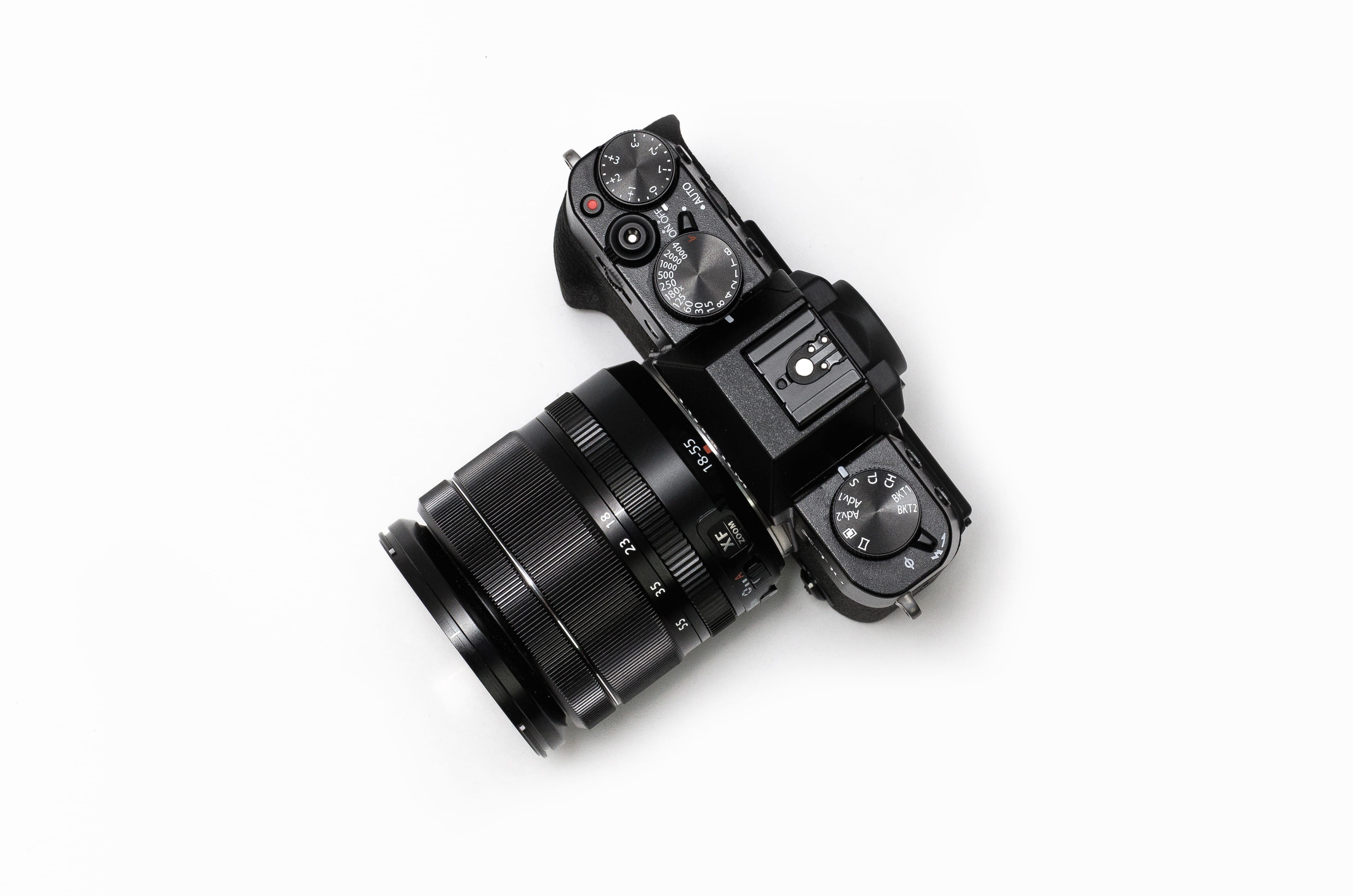 photographic equipment, photography themes, indoors, minimalism, high angle view, cut out, activity, black color, white background, still life, fujifilm, HD Wallpaper
