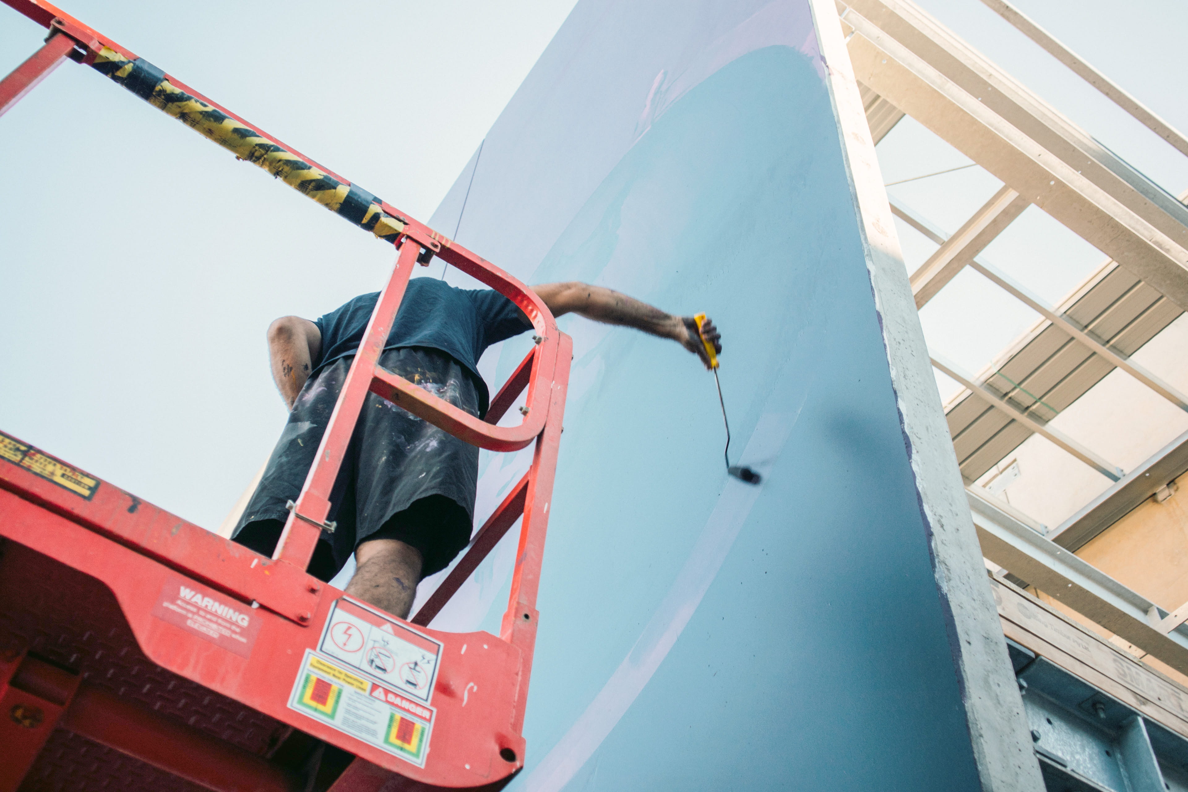 two people, sitting, wall, nature, port adelaide, creative, 4K, day, mode of transportation, industry, real people, paint, wonderwalls, construction industry, HD Wallpaper
