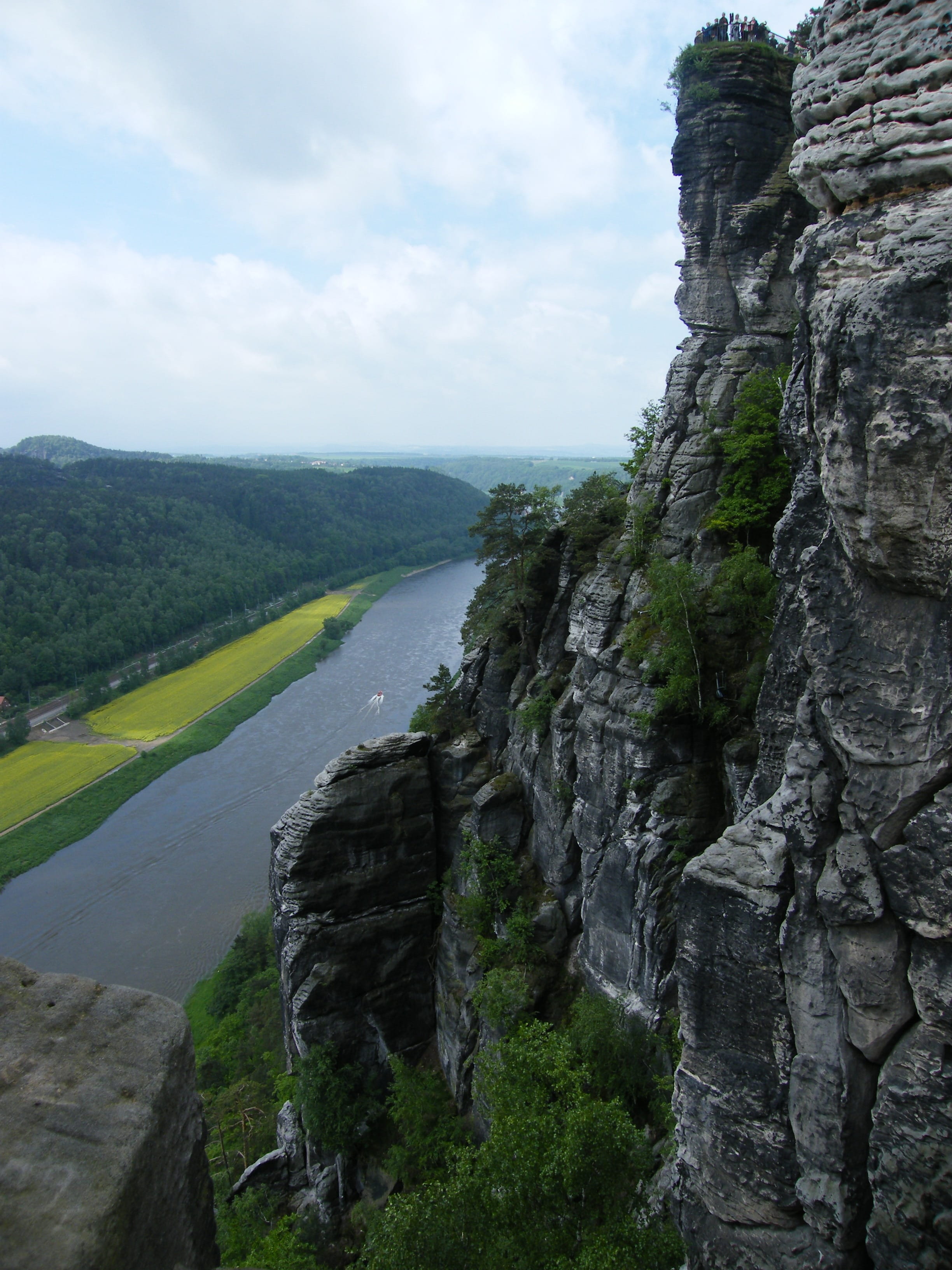 rock, Nature Conservation, elbe, saxon switzerland, sky, tranquility, tranquil scene, germany, schrammsteine, environment, scenics - nature, beauty in nature, Phone HD Wallpaper
