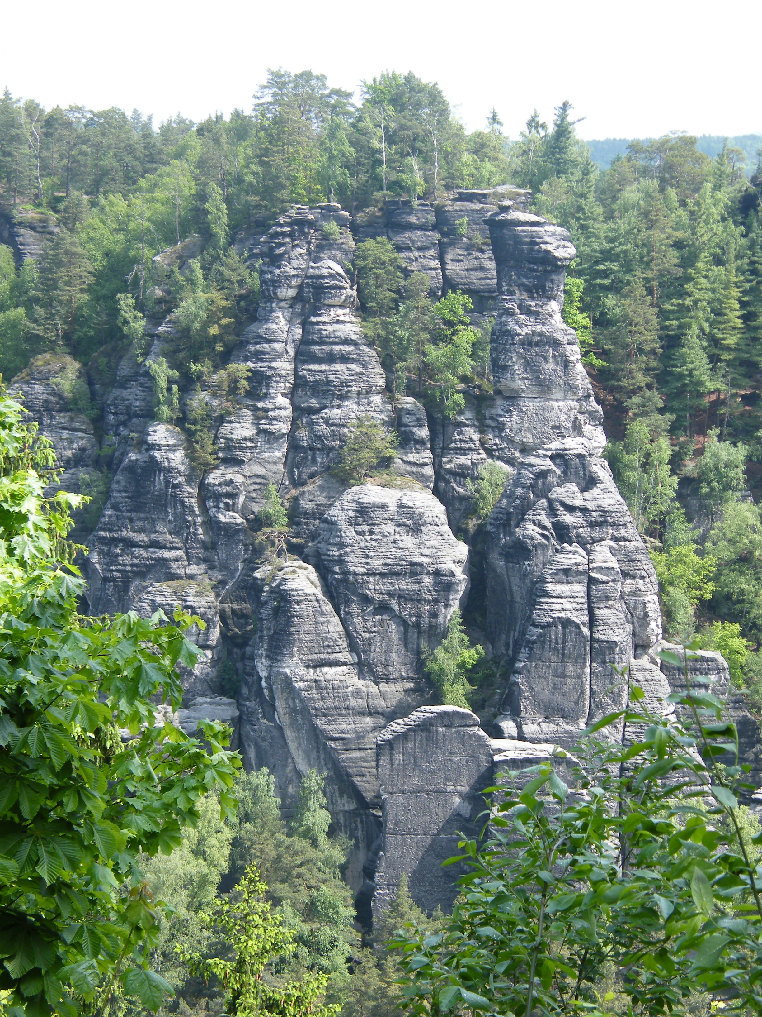 mountains, built structure, tranquil scene, germany, growth, saxon switzerland, history, no people, elbe schrammsteine, Schrammsteine, tranquility, travel, Phone HD Wallpaper