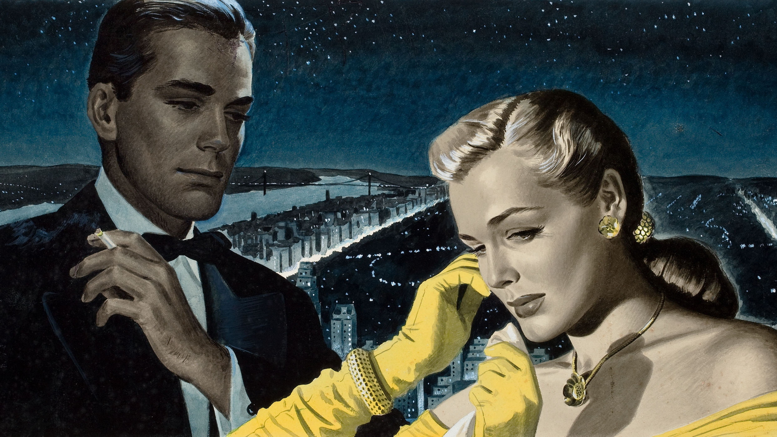 hollywood, earl sommers cordrey, story illustration, 1080P, painting, HD Wallpaper