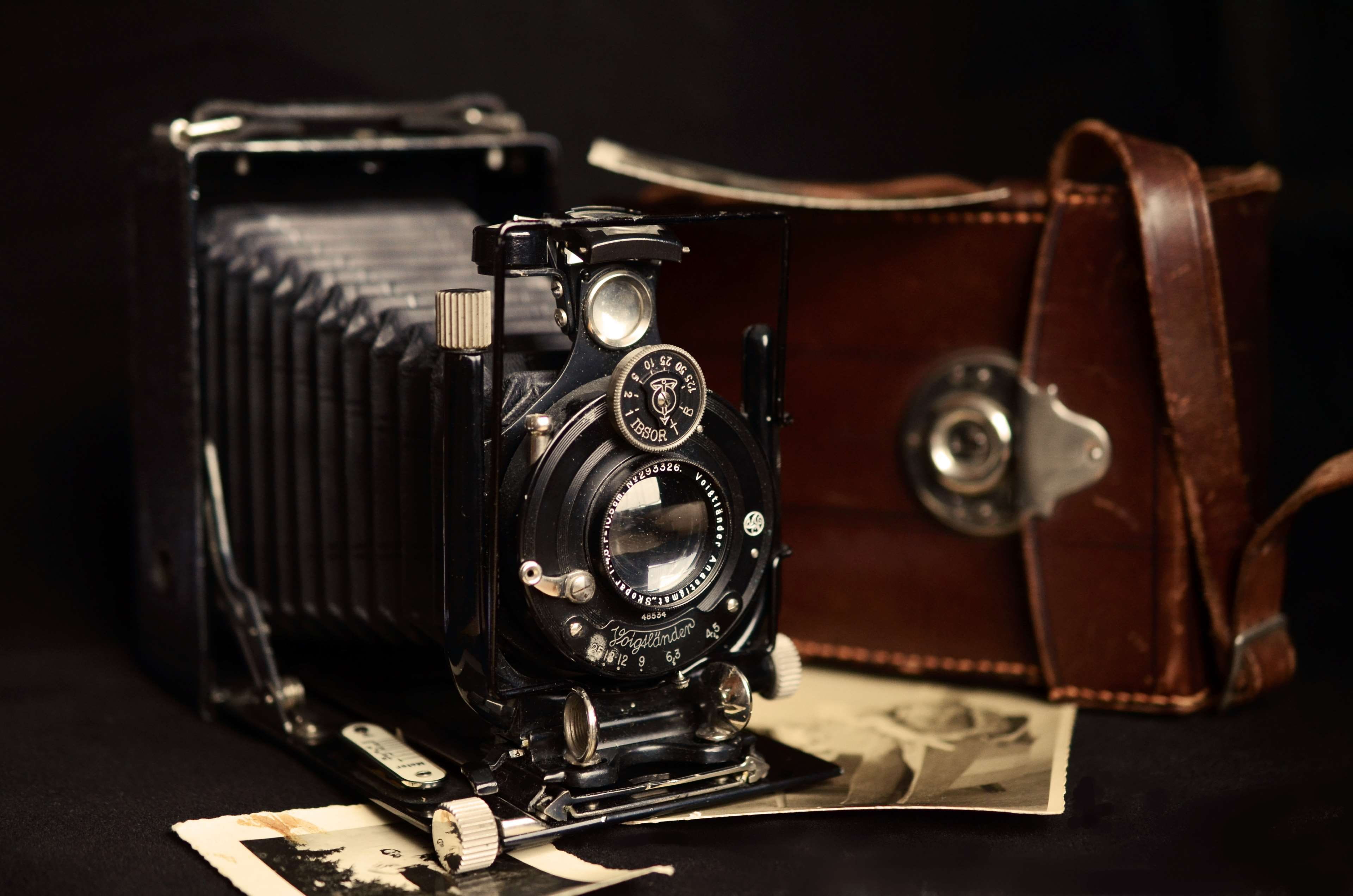 vintage camera, old camera, antique, nostalgia, vintage, camera, old, 4K, voigtlander, photography, HD Wallpaper