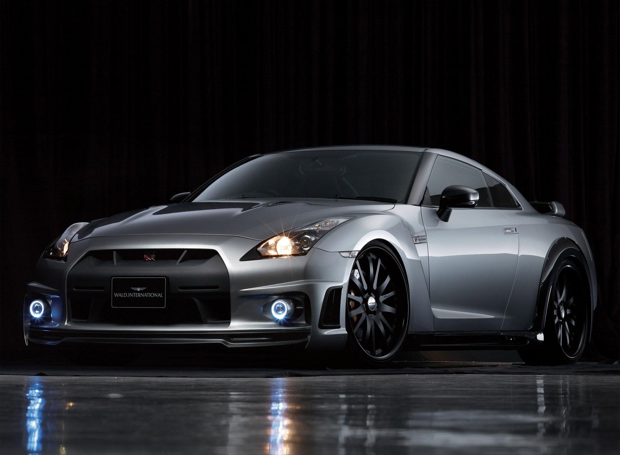 cars, tuning, line, 1080P, gtr, sports, wald, nissan, HD Wallpaper