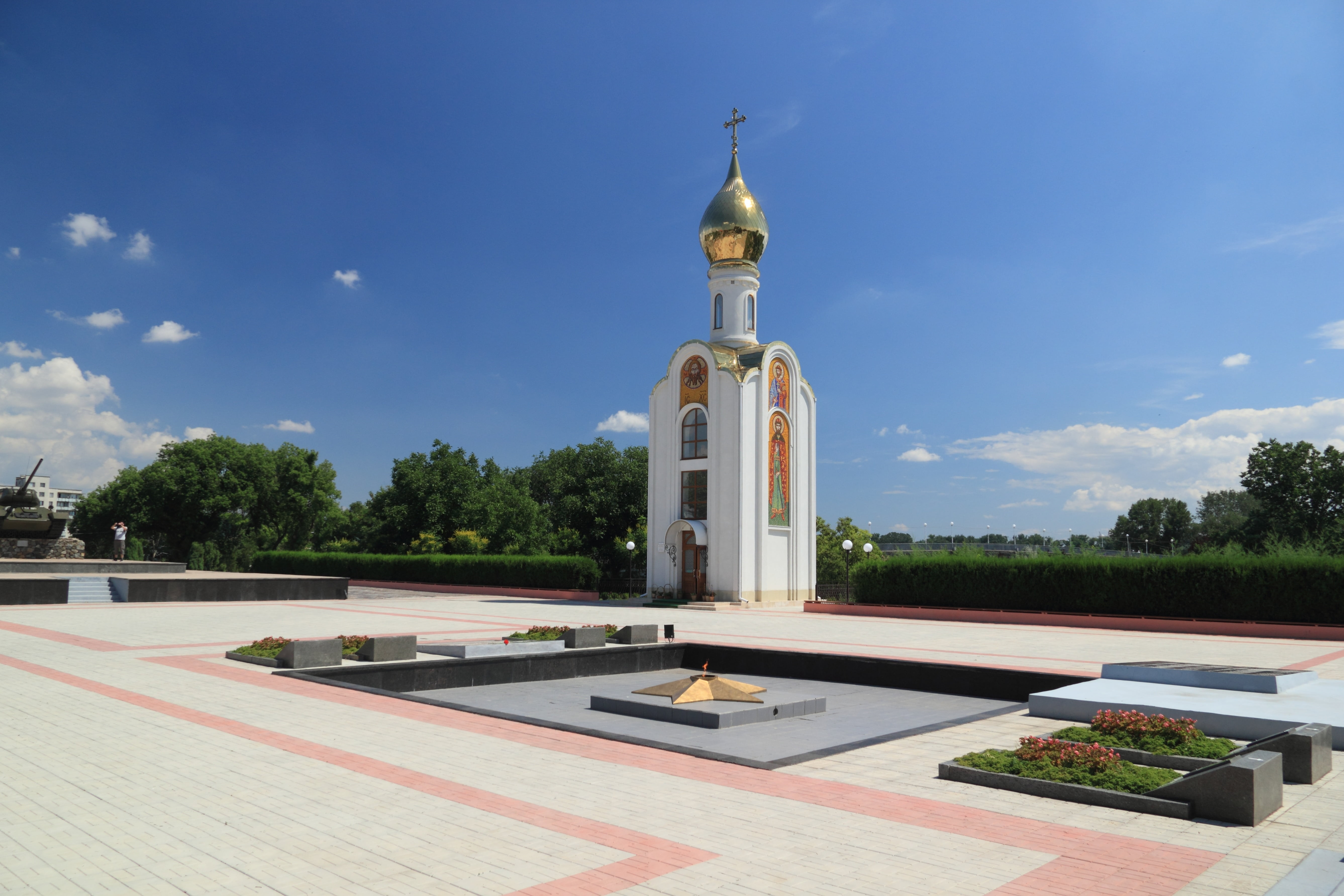 religion, swimming pool, transnistria, sky, building, place of worship, 5K, no people, spirituality, architecture, travel, plant, belief, day, moldova, HD Wallpaper