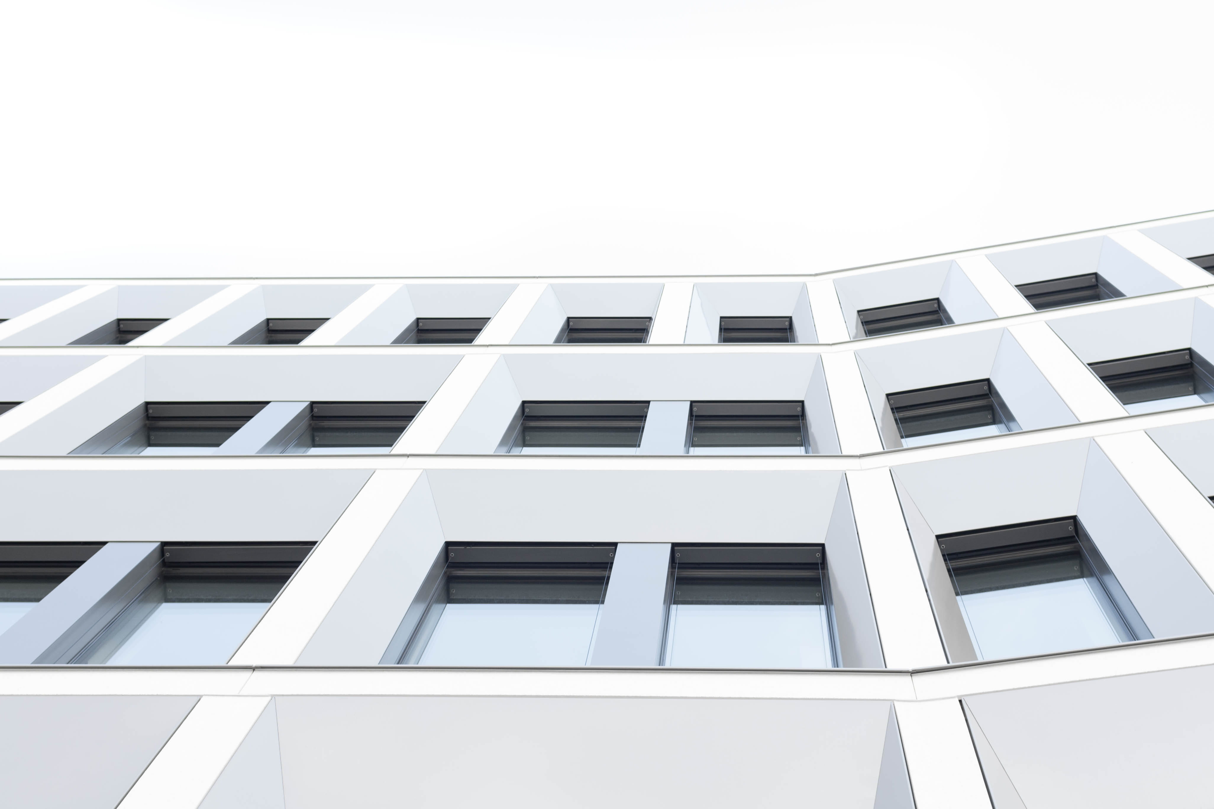 low, eyeview, modern, construction, built structure, bright, worm, full frame, skyscraper, apartment, photography, white, architecture, angle, in a row, HD Wallpaper