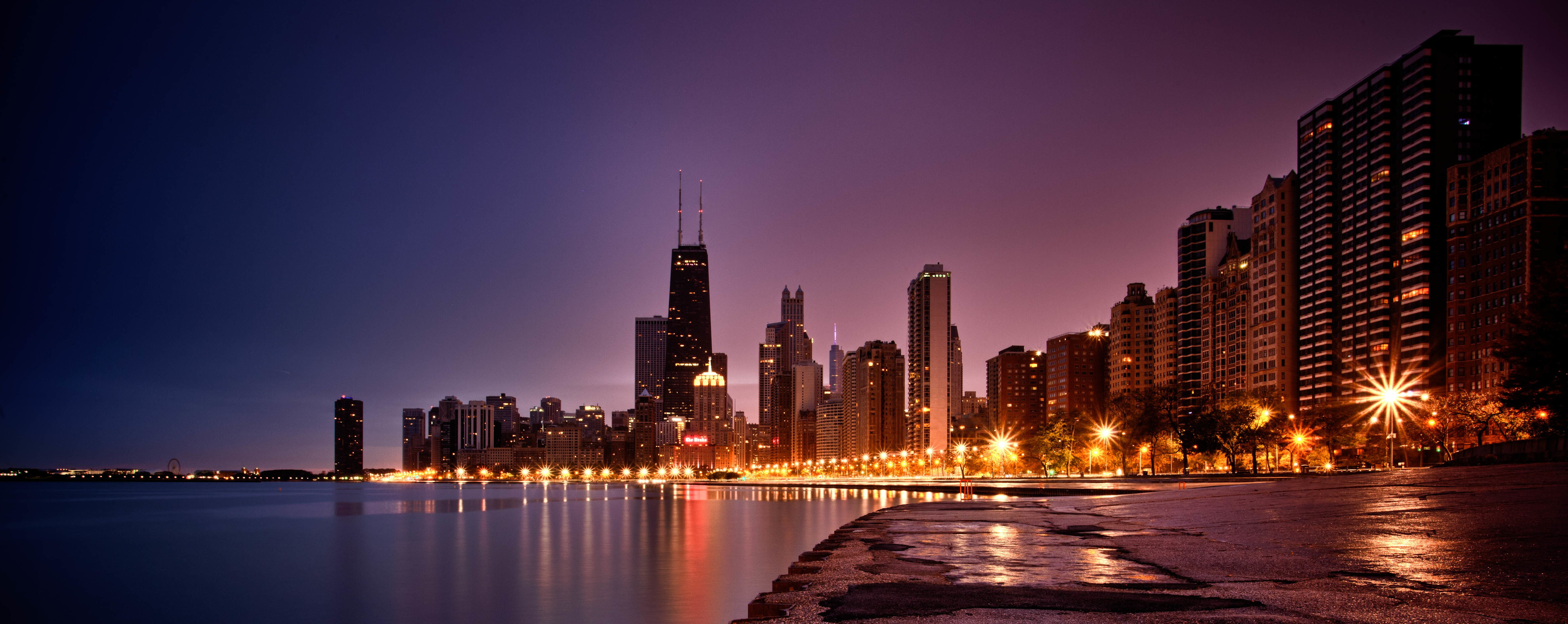 skyscrapers, coast, Chicago, skyscraper, city, 5K, IL, skyscapers, HD Wallpaper