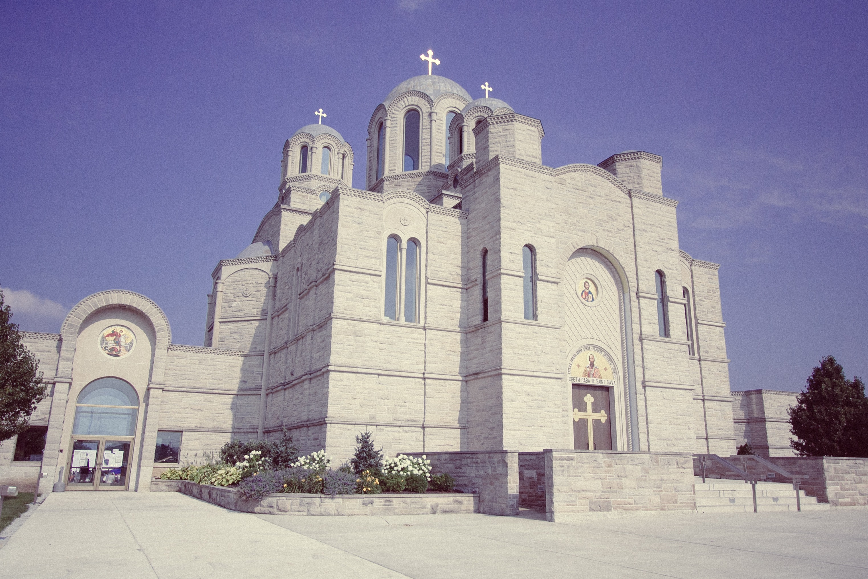 jesus, history, christian, architecture, the past, travel destinations, st sava serbian, chapel, belief, low angle view, facade, city, merrillville, 2K, HD Wallpaper