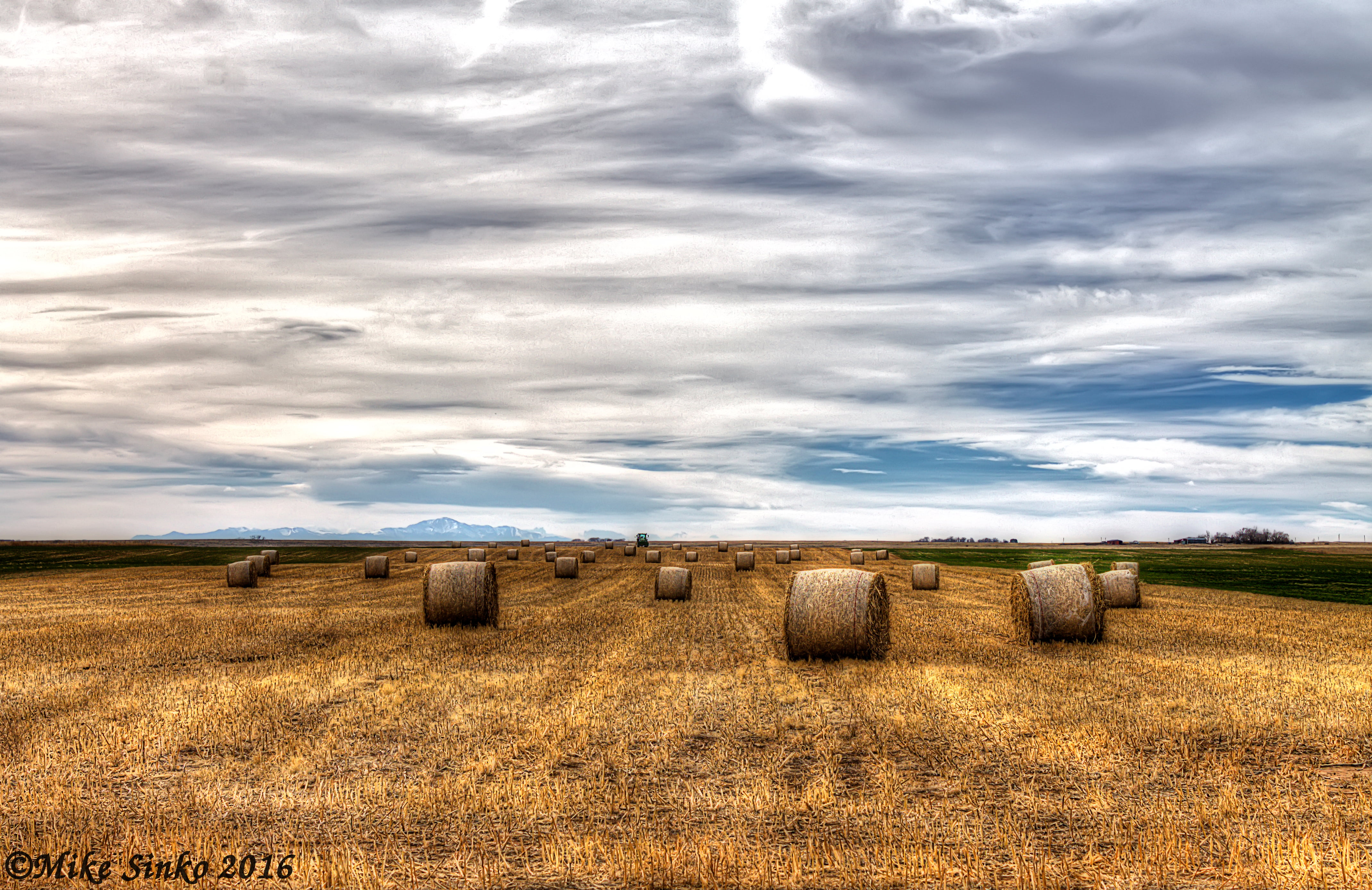 meadow, non-Urban Scene, 4K, clouds, agriculture, crop, bale, hay bale, land, farm, fields, summer, MG, yellow, colorado, field, landscaped, sky, rural Scene, HD Wallpaper
