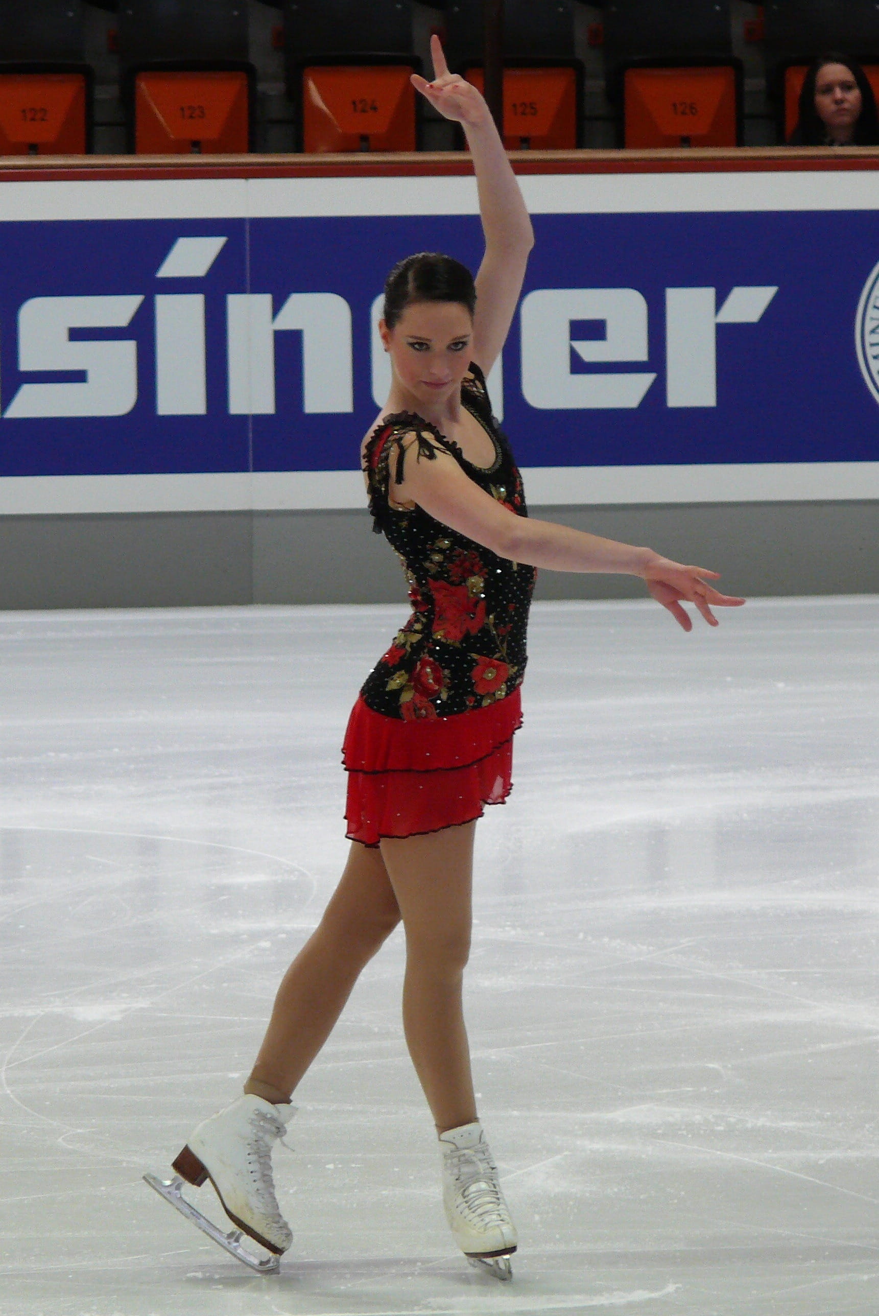 ice-skating, human arm, ice, Skater, young women, people, girls, real people, indoors, lady, sport, ice rink, competition, skill, leisure activity, one person, Phone HD Wallpaper