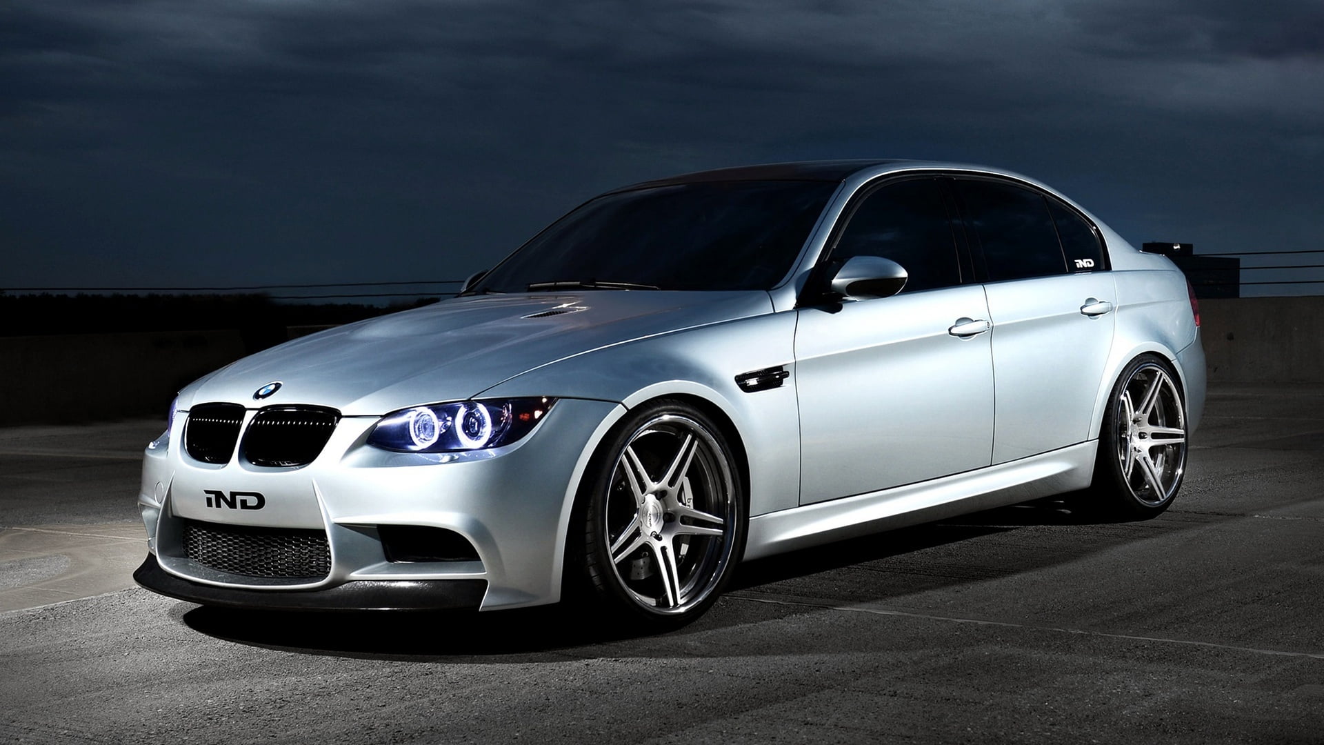 transportation, 2012, Ghost, silver Colored, technology, land Vehicle, tire, Sedan, status Car, Beautiful, front View, wheel, BMW m3, elegance, night, shiny, HD Wallpaper