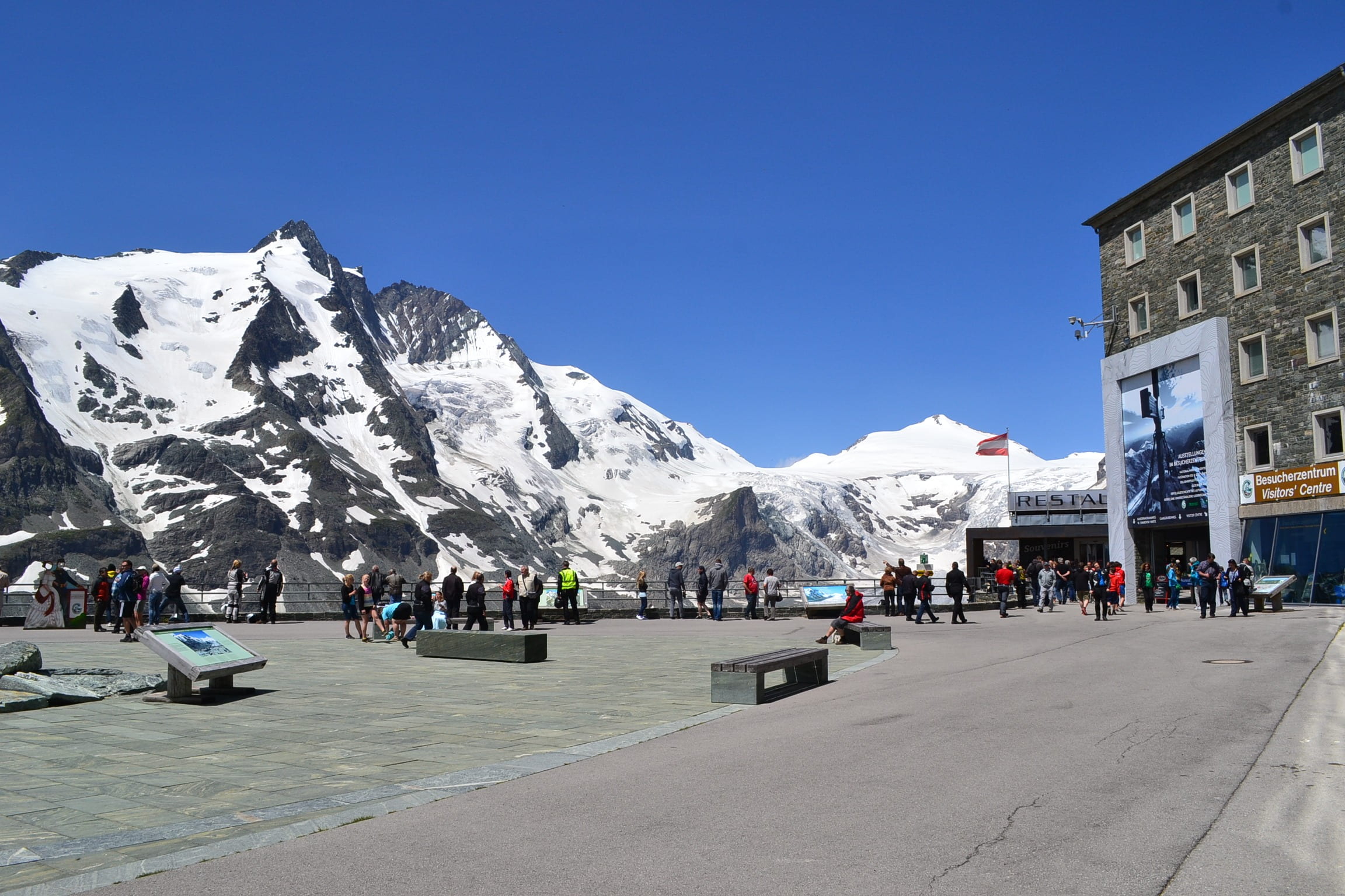 city, travel destinations, nature, architecture, building exterior, street, mountains, snowcapped mountain, austria, high alpine road, cold temperature, HD Wallpaper