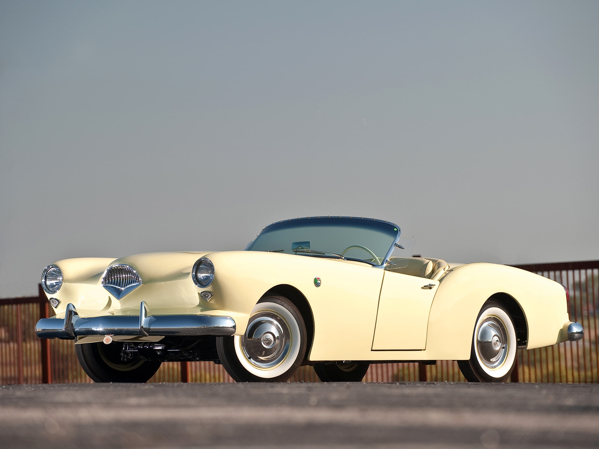 1954, darrin, retro, 1080P, kaiser, convertible, HD Wallpaper
