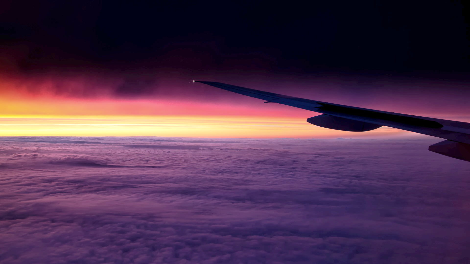 journey, scenics - nature, 1080P, clouds, background, HD, transportation, aerial view, airplane, cloud - sky, flight, sun, flying, HD Wallpaper