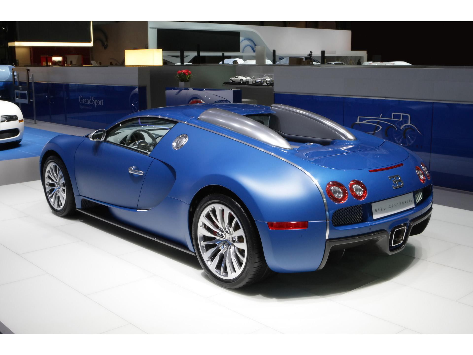 exterior, car, bugatti, centenaire, linea, vincer, veyron, bleu, mansory, sup, 1080P, atilde, HD Wallpaper
