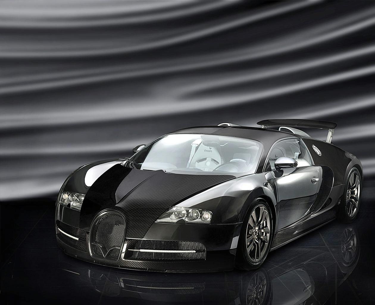 veyron, car, vincero, bugatti, mansory, linea, 480P, bleu, sang, HD Wallpaper