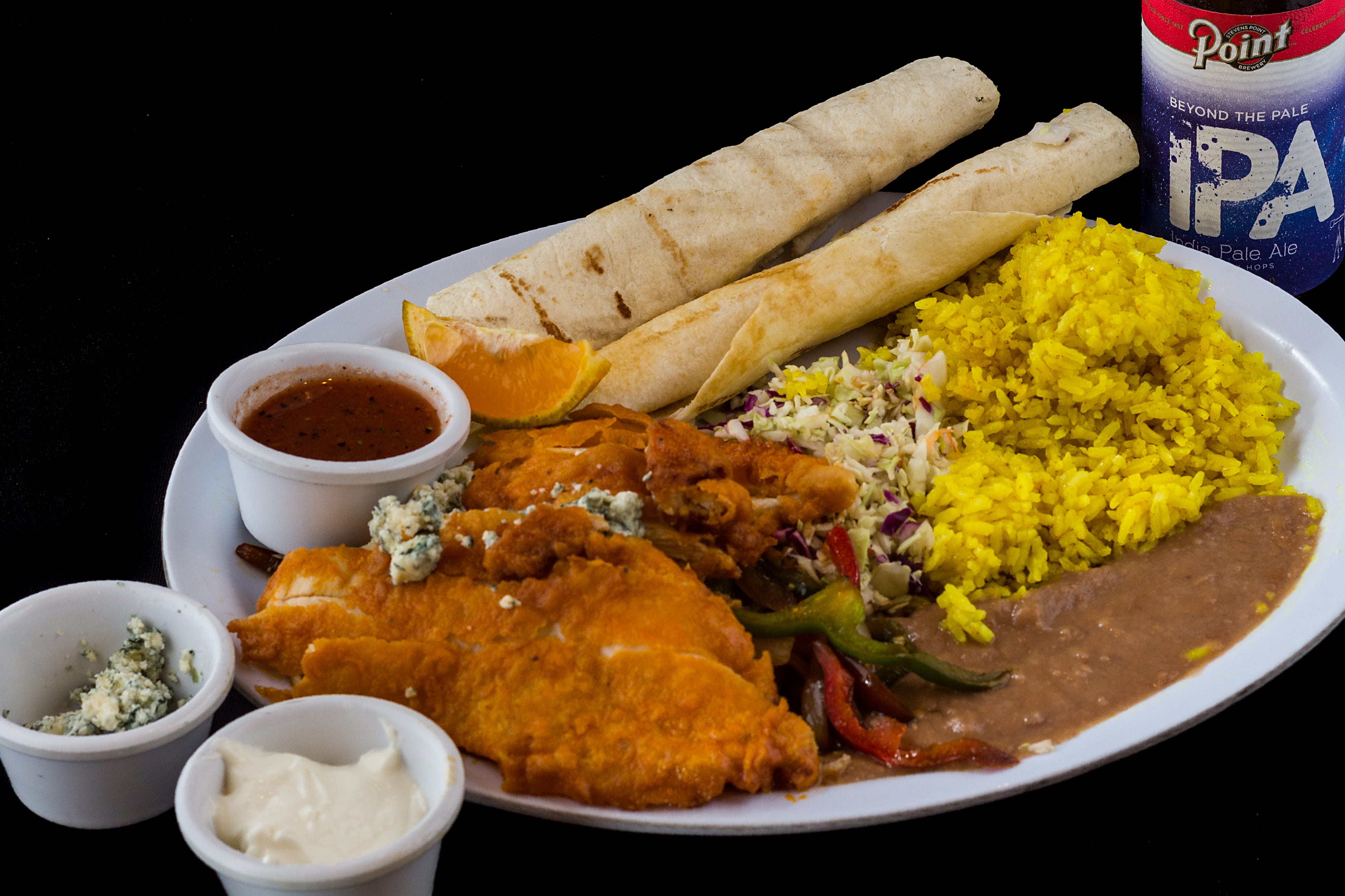 tray, yellow rice, ready-to-eat, food, beans, condiment, fried chicken, chili, savory sauce, rice - food staple, chicken meat, serving size, no people, HD Wallpaper
