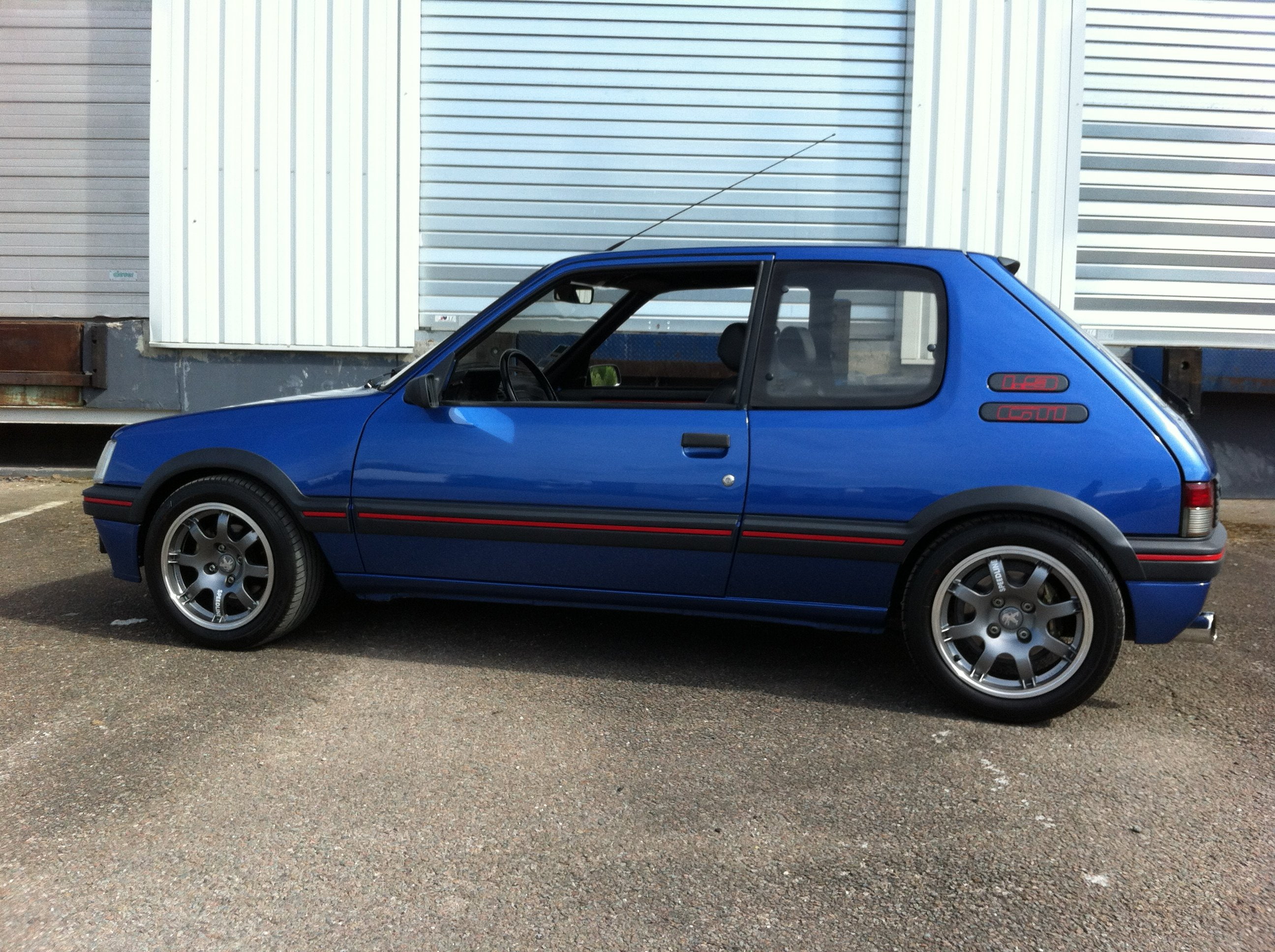 french, peugeot, blue, gti, bleu, coupe, cars, 205, 2K, HD Wallpaper