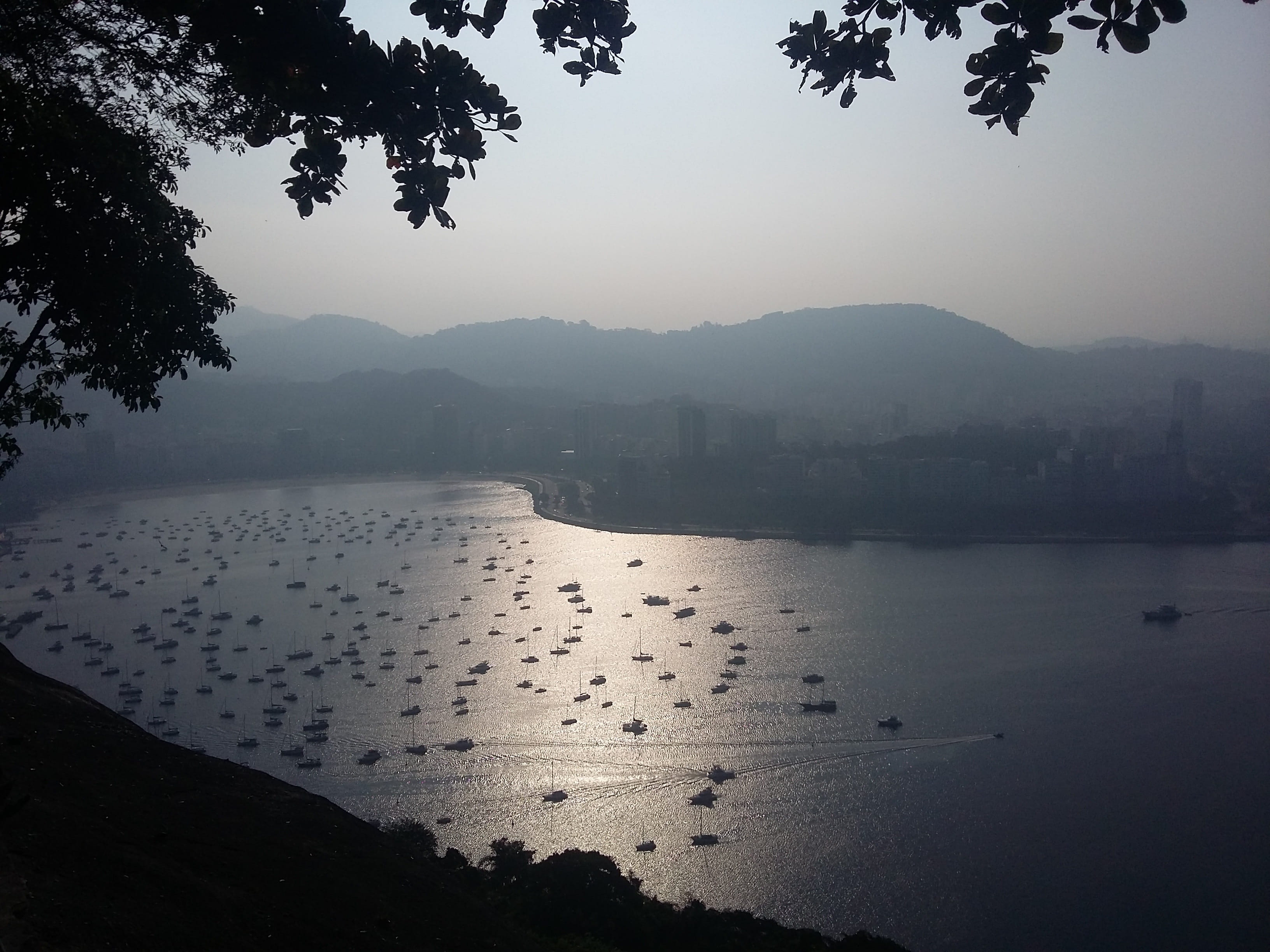land, Christ, water, 2K, landscape, Brazil, rio, tranquility, lake, mar, urca, mountain range, no people, sky, tree, Bay, non-urban scene, tranquil scene, HD Wallpaper