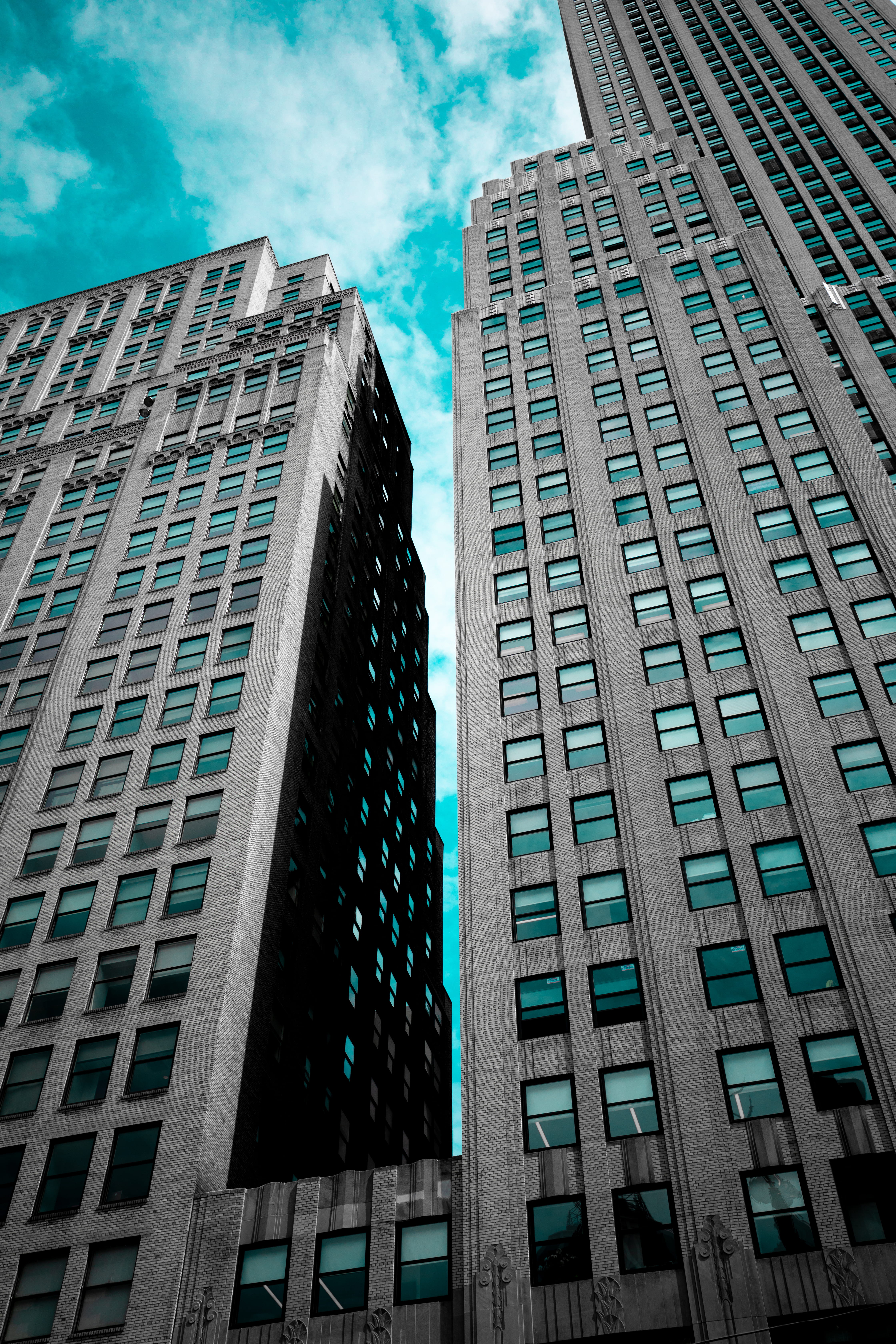 building exterior, united states, day, office, 5K, up, tall - high, sky, nature, outdoors, financial district, skyscraper, architecture, built structure, Phone HD Wallpaper