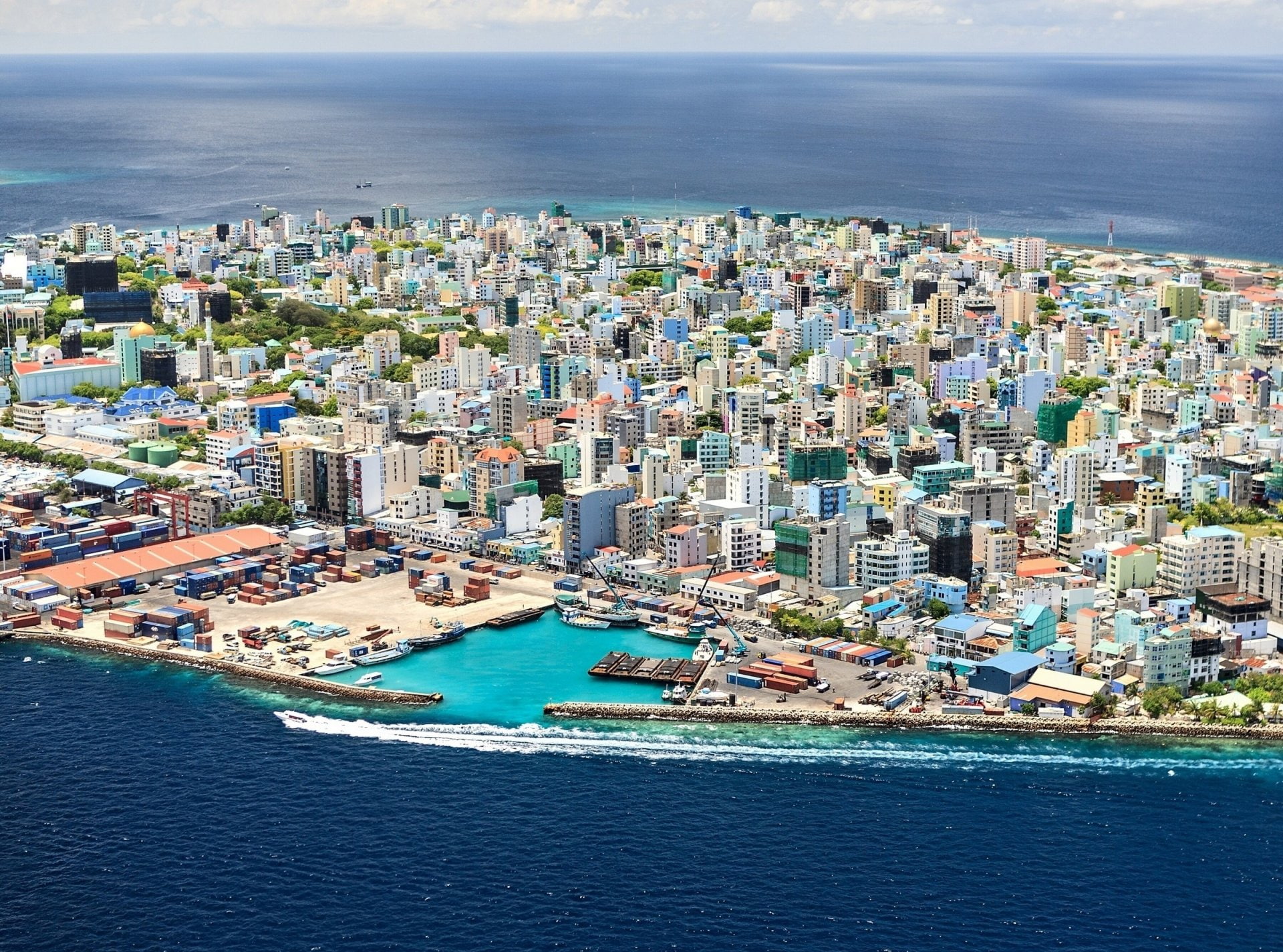Man, Tropics, Cities, Male, Atoll, Maldives, Sea, 1080P, HD Wallpaper