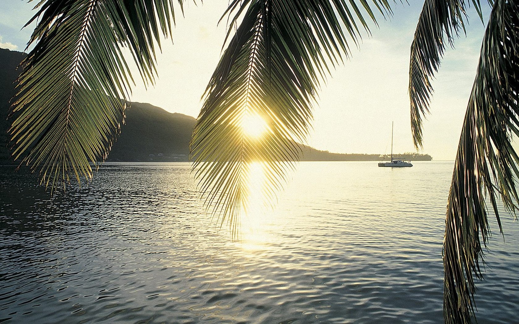 720P, landscapes, bay, cooks, moorea, HD Wallpaper