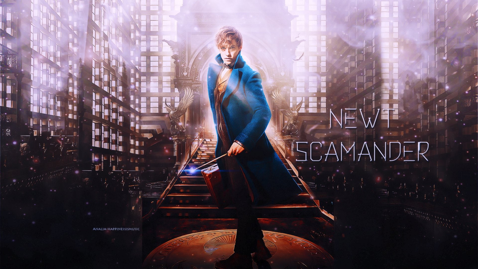 Ministry of Magic, 1080P, Movie, Newt Scamander, Wand, Eddie Redmayne, Fantastic Beasts and Where to Find Them, HD Wallpaper