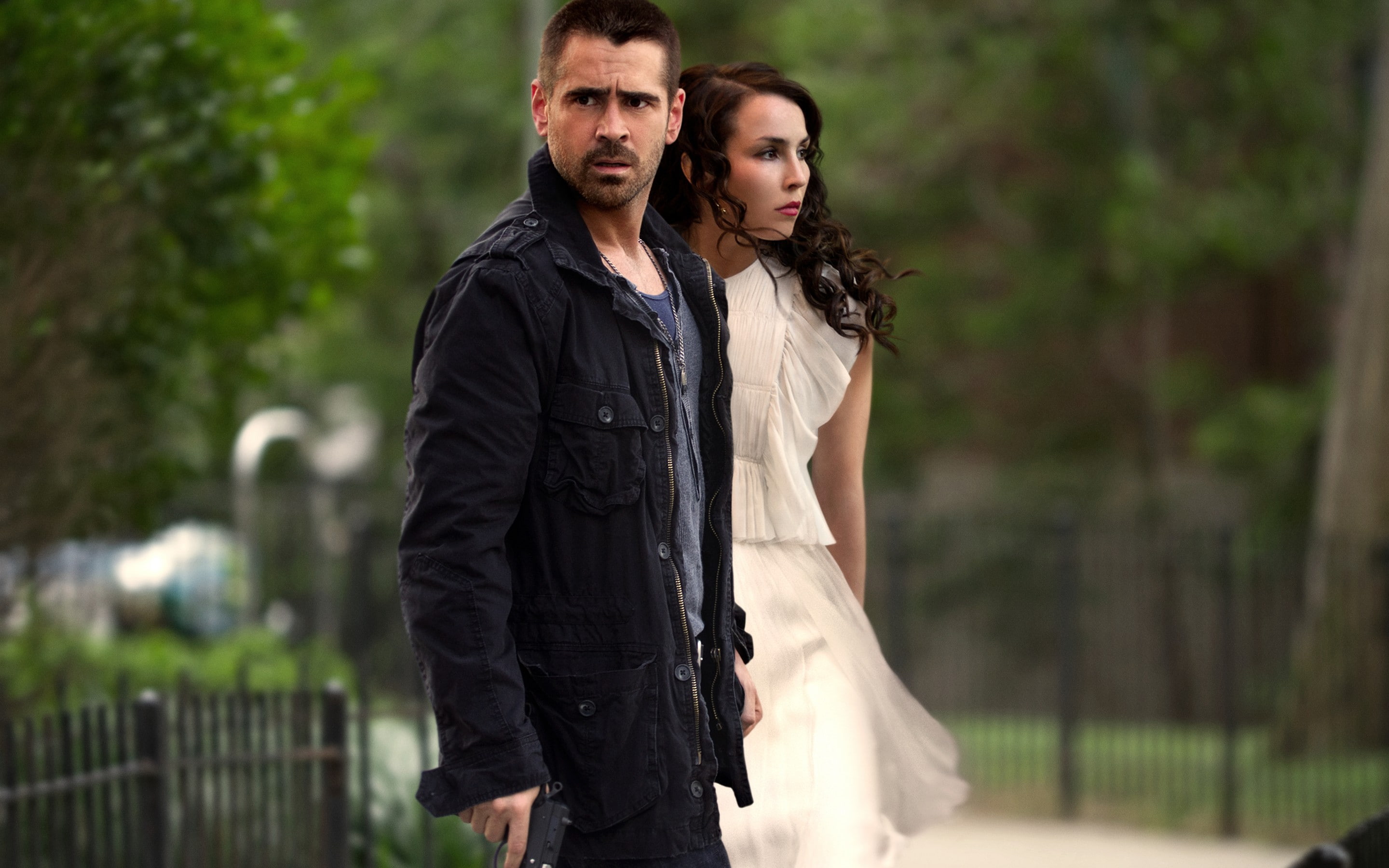 Dead Man Down, Colin Farrell, man, is less than one, movie, dead, 2K, Noomi Rapace, HD Wallpaper